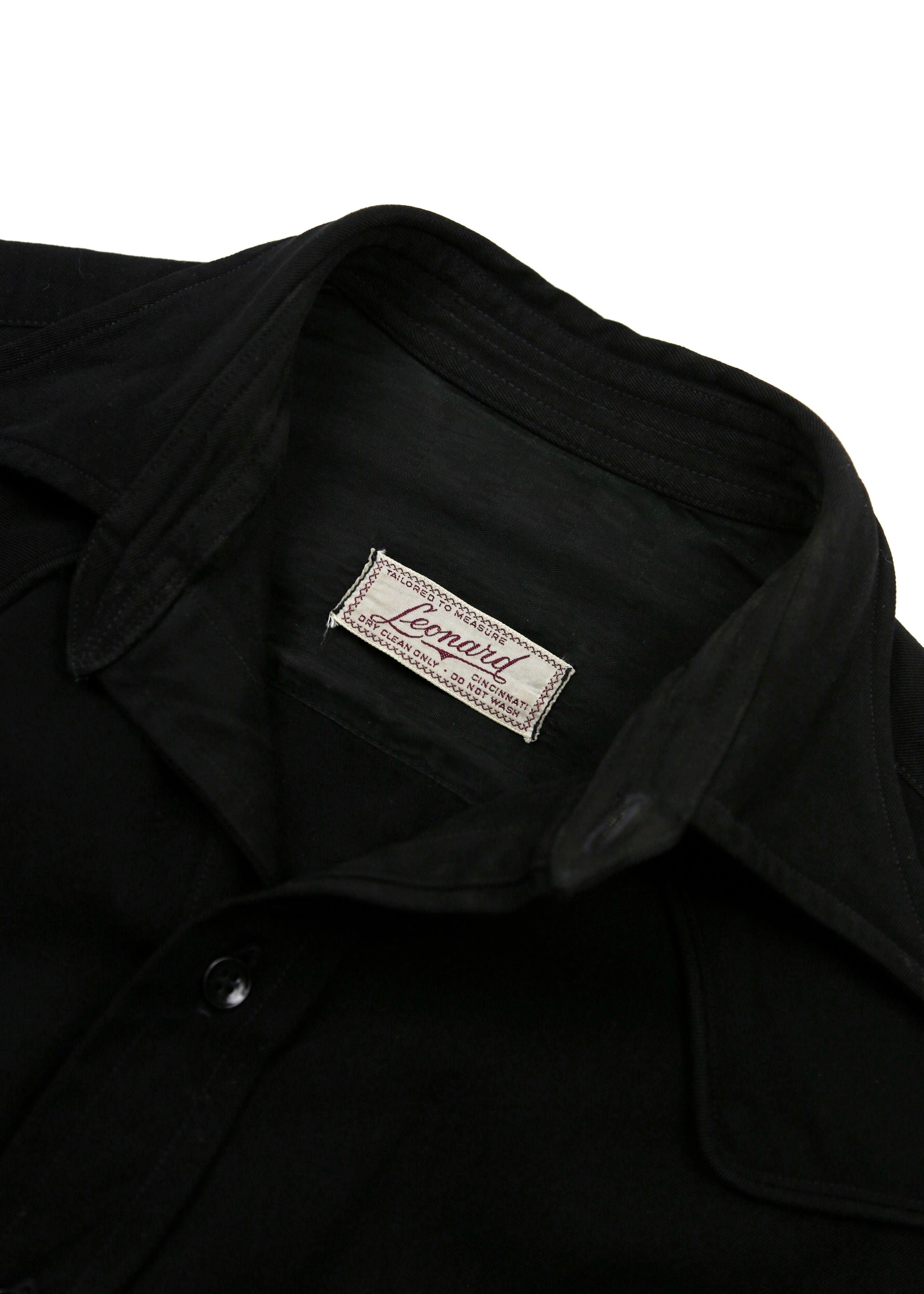 40’s BLACK GABARDINE WESTERN SHIRT