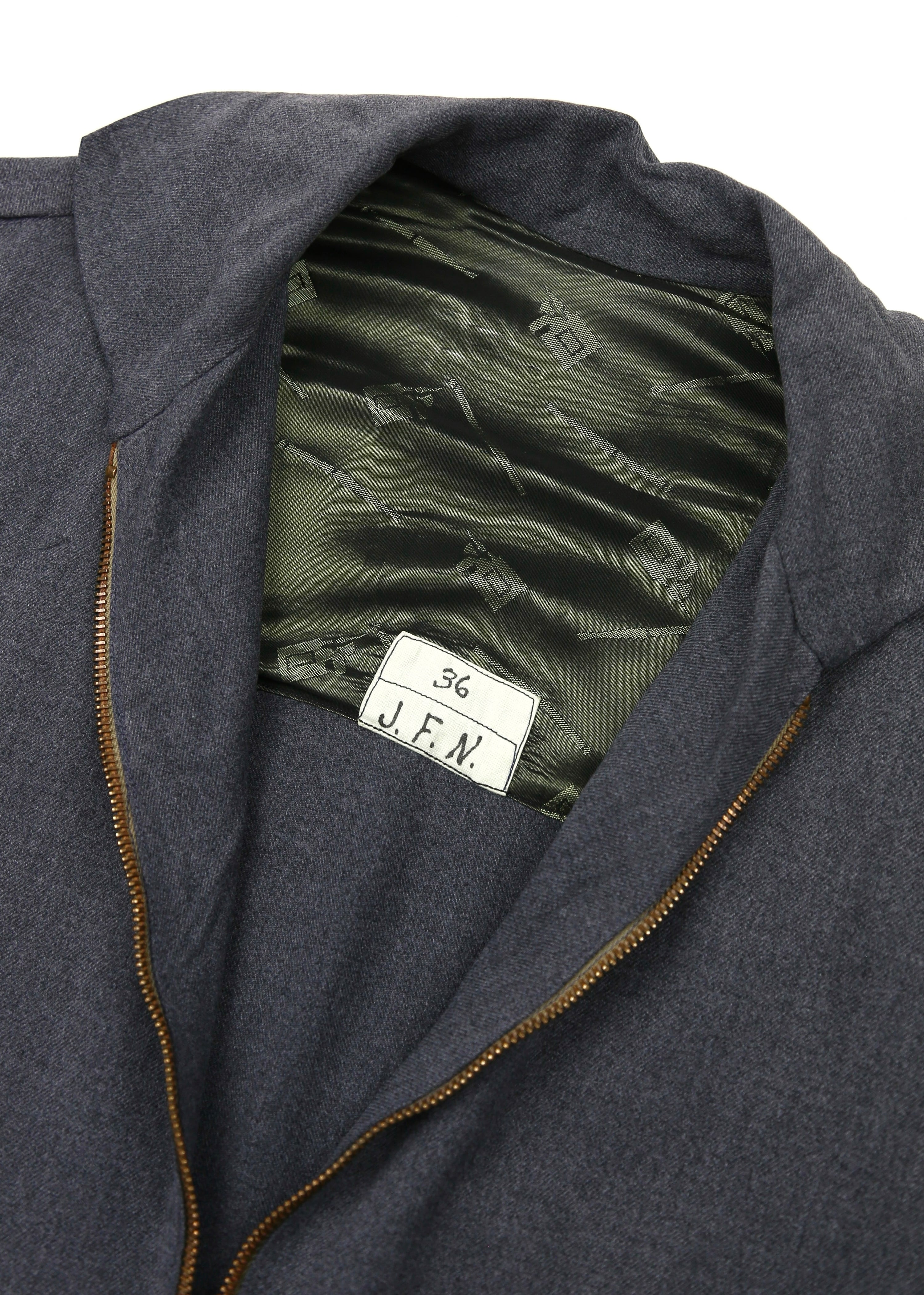 50’s Dark Grey Gabardine Ricky Jacket