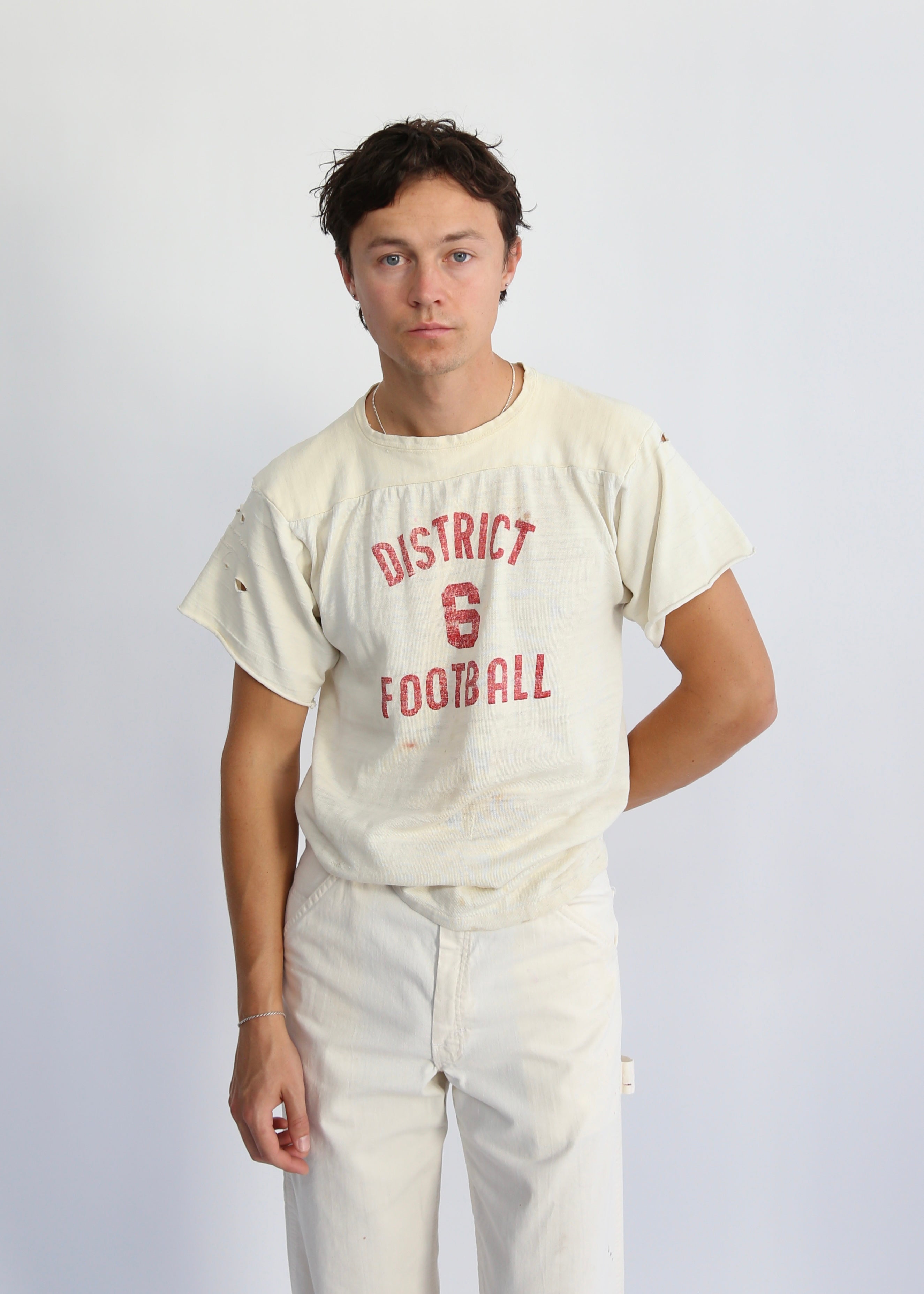 50’s Distressed Football Jersey