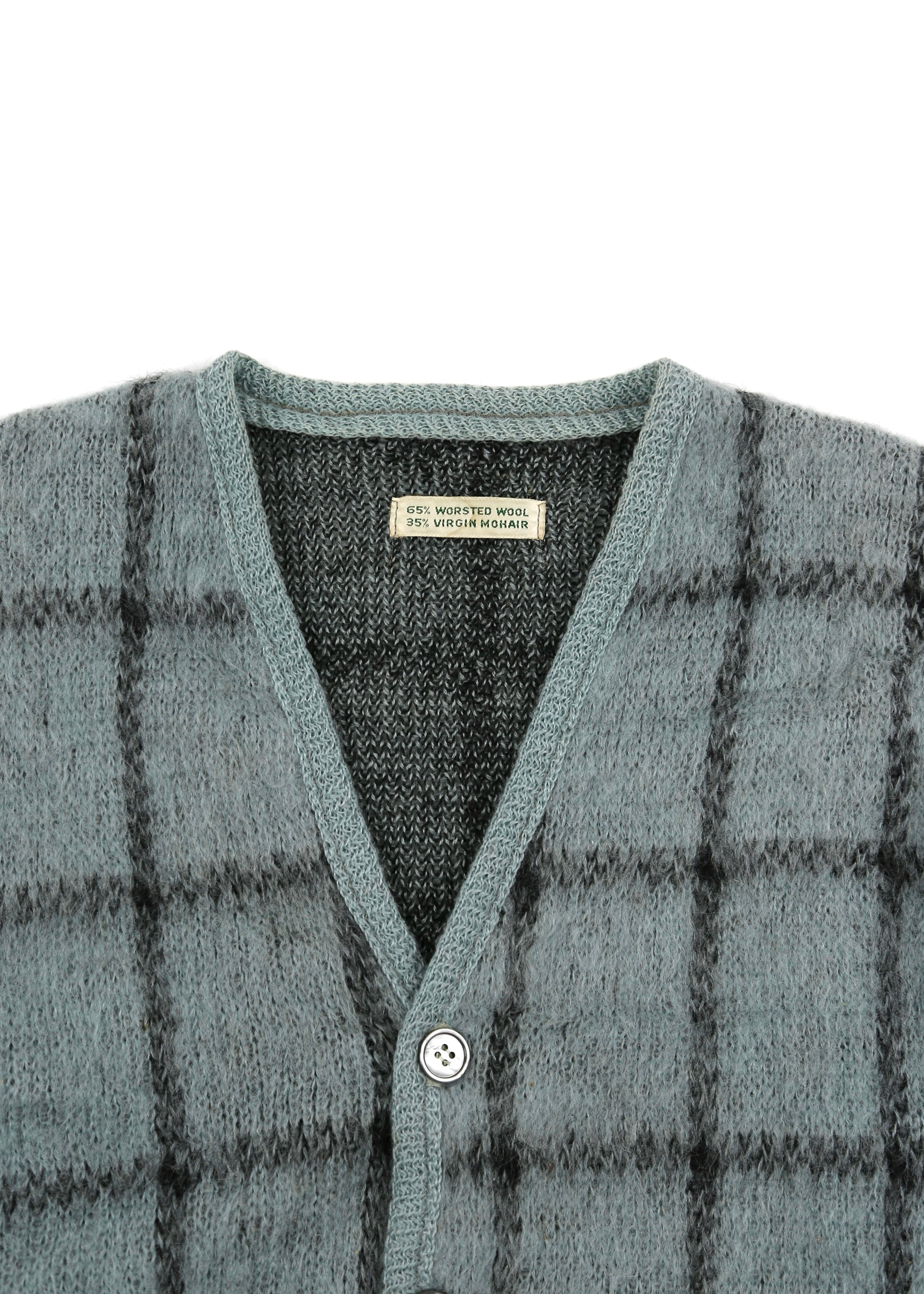 60’s Checkered Mohair Cardigan