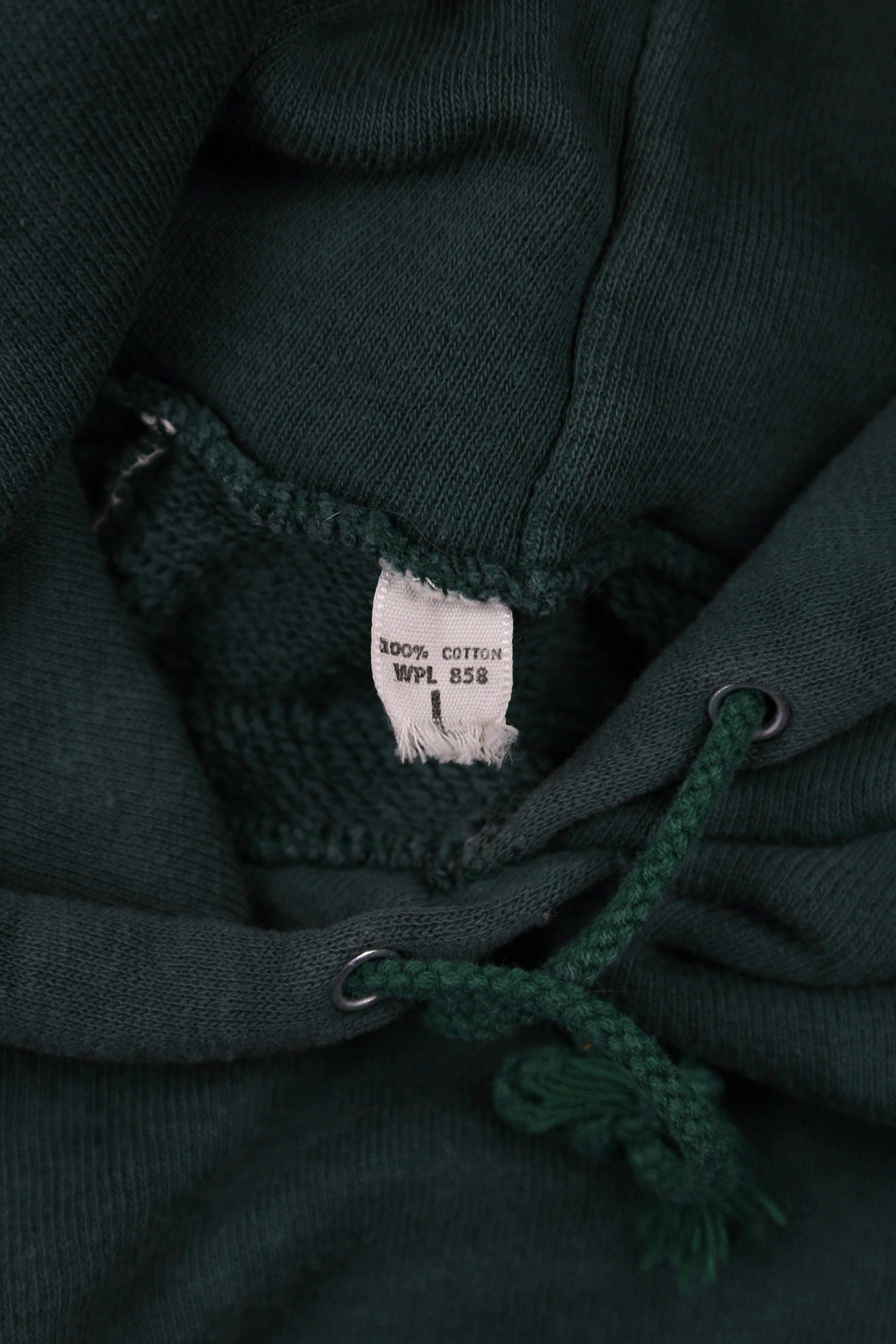 60’s Forest Green Cotton Hoodie