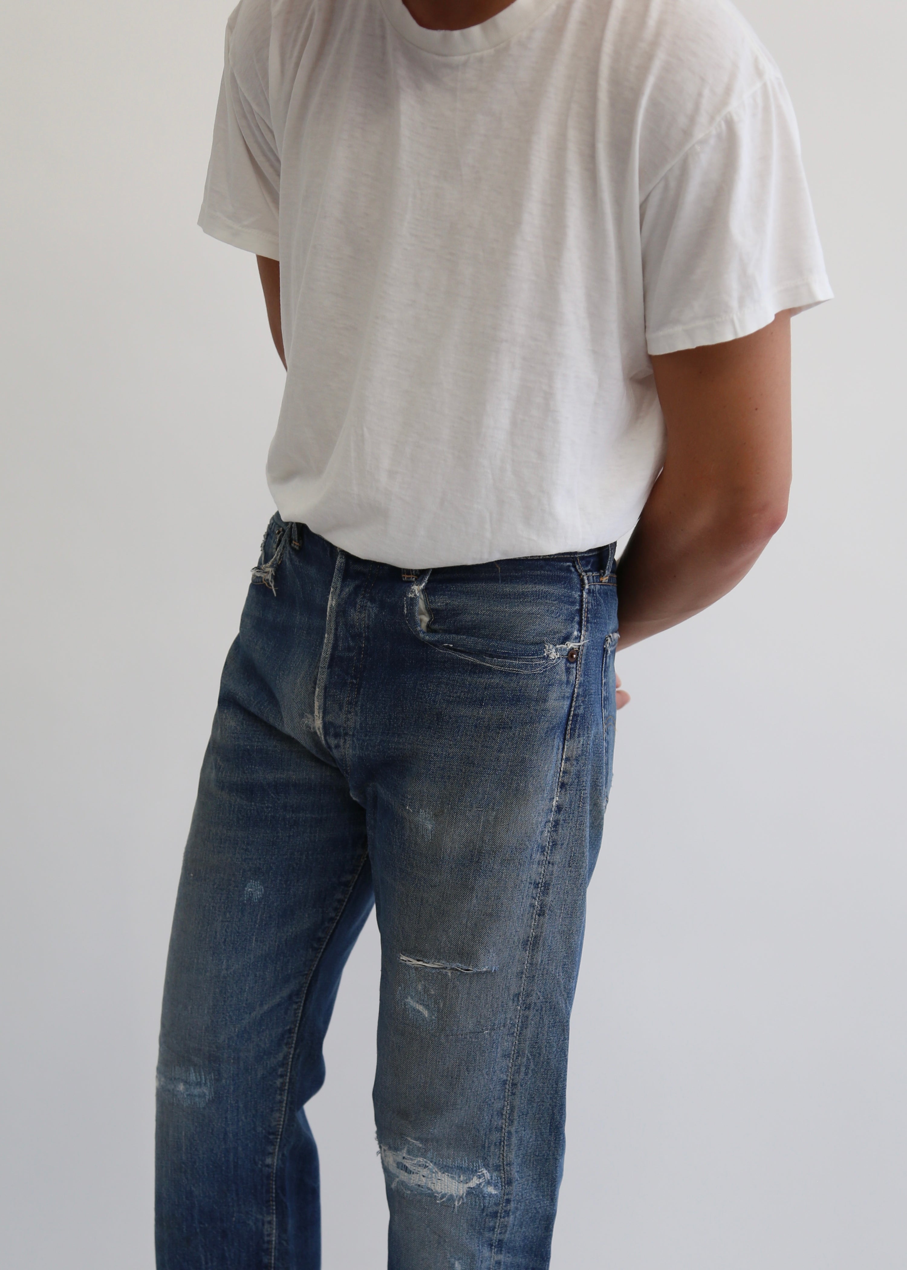 EARLY 60’S BIG E HIDDEN RIVET LEVIS 501 DENIM JEANS