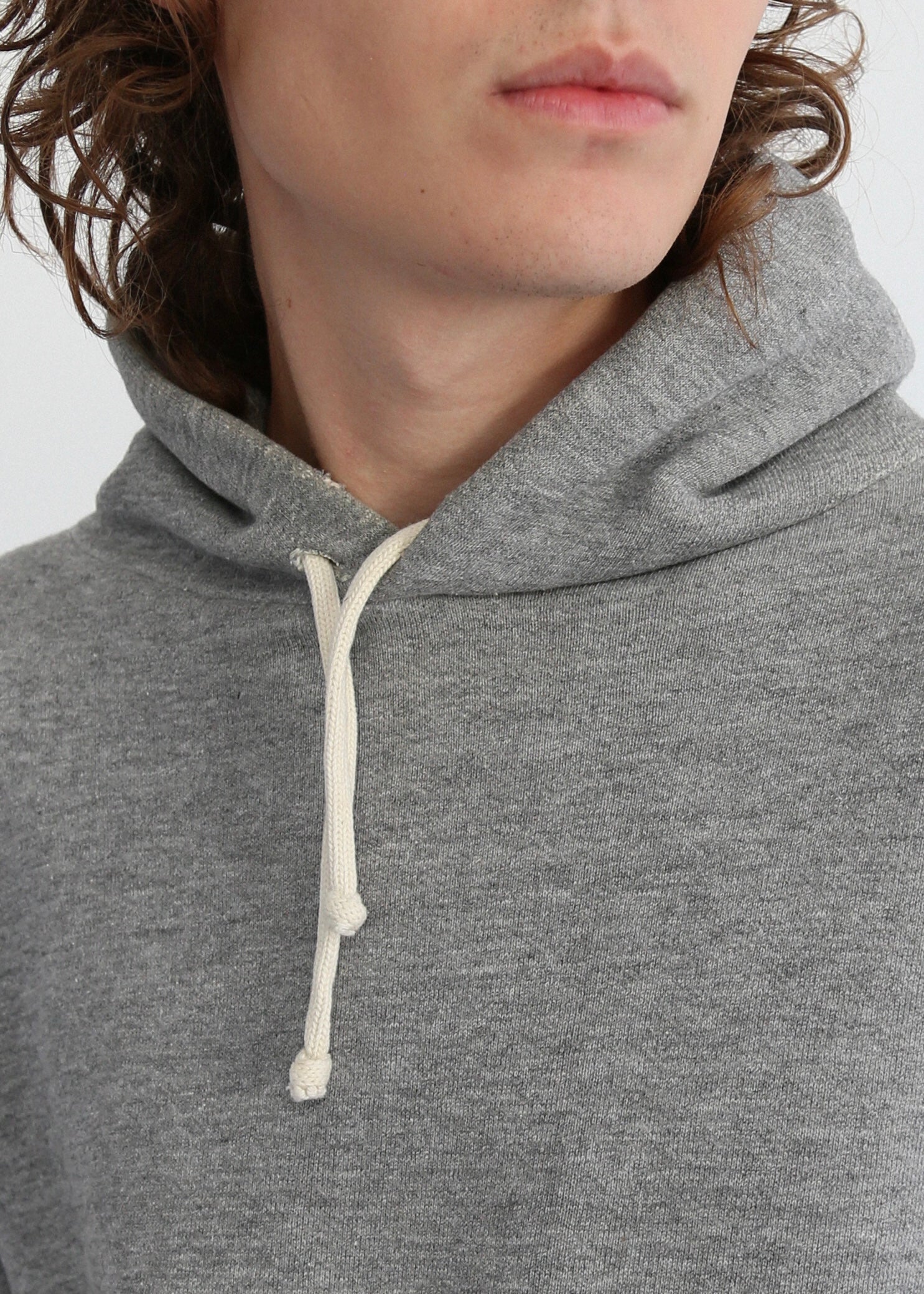 60’s Grey Waffle Lined Hoodie