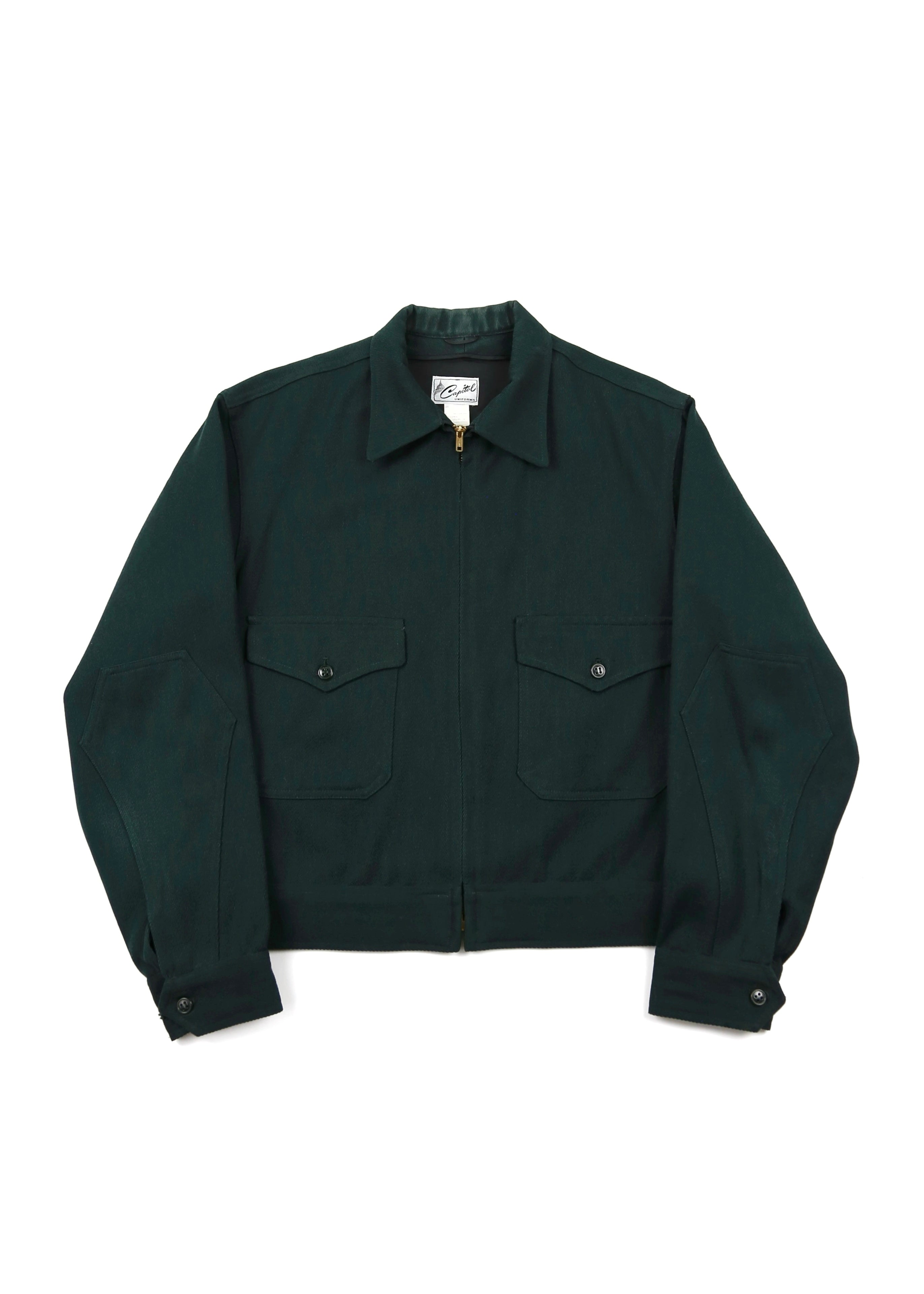 60’s Emerald Green Two Pocket Work Jacket