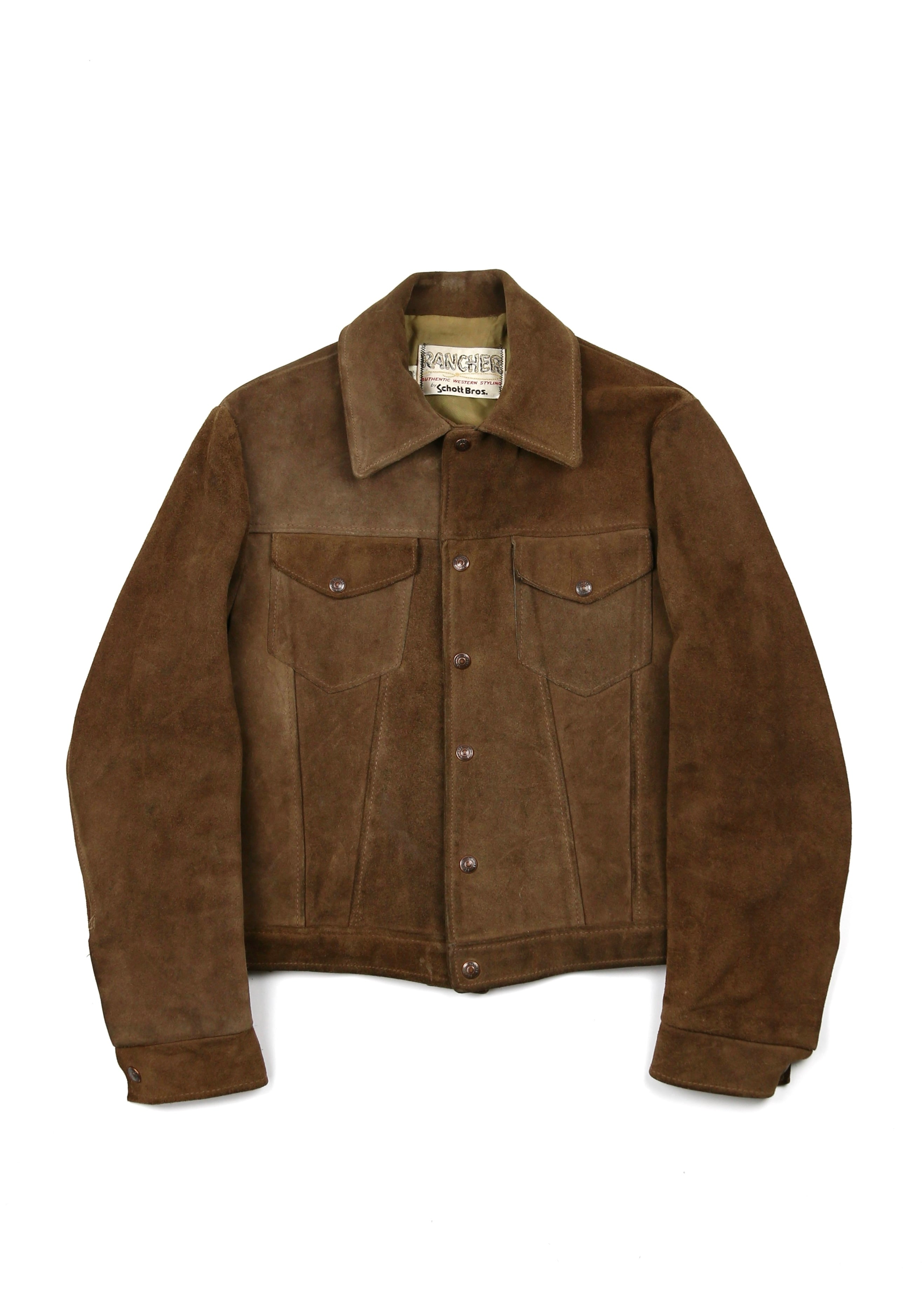 70’s Schott Rancher Suede Trucker Jacket