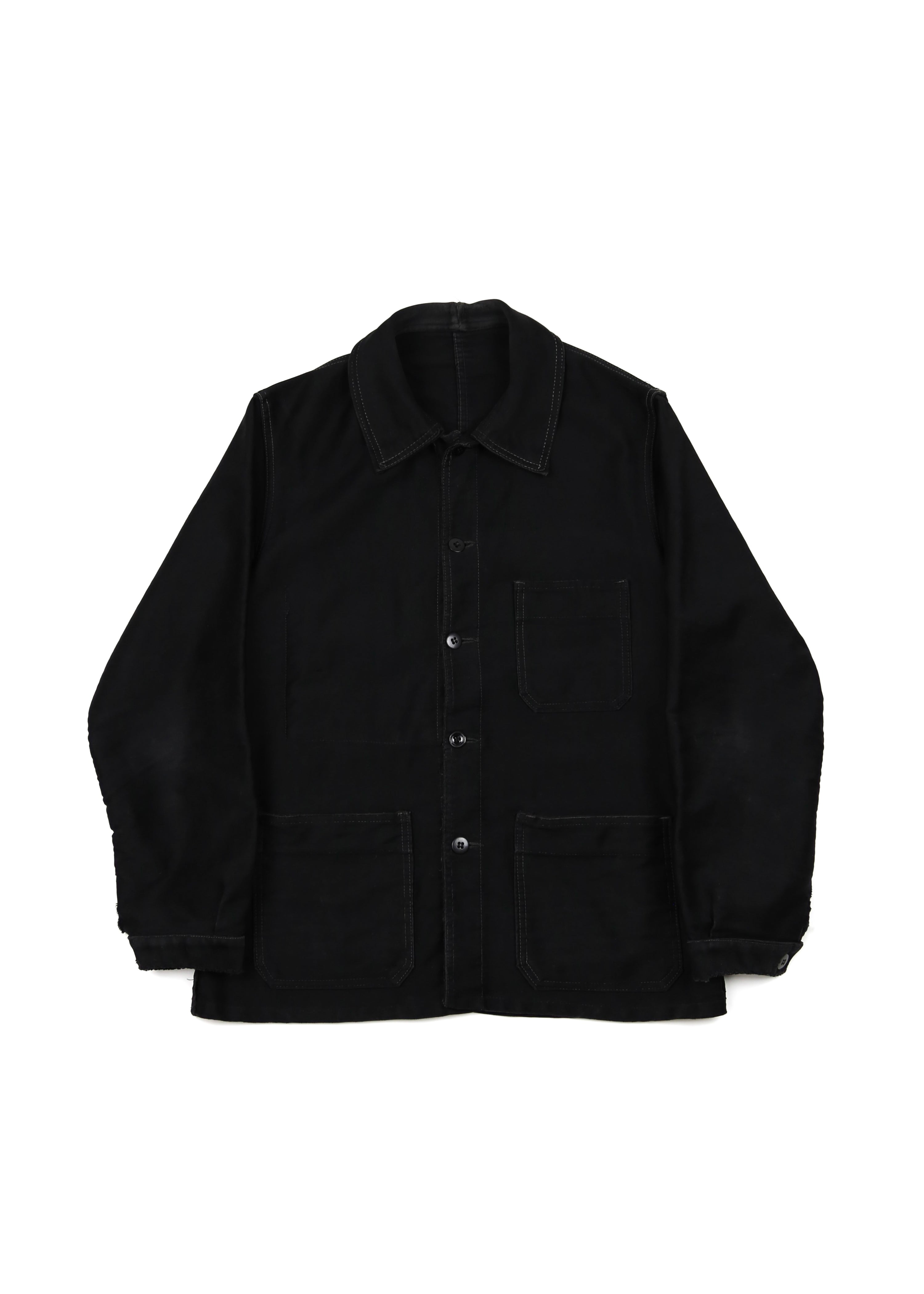 50’s French Black Moleskin Work Jacket