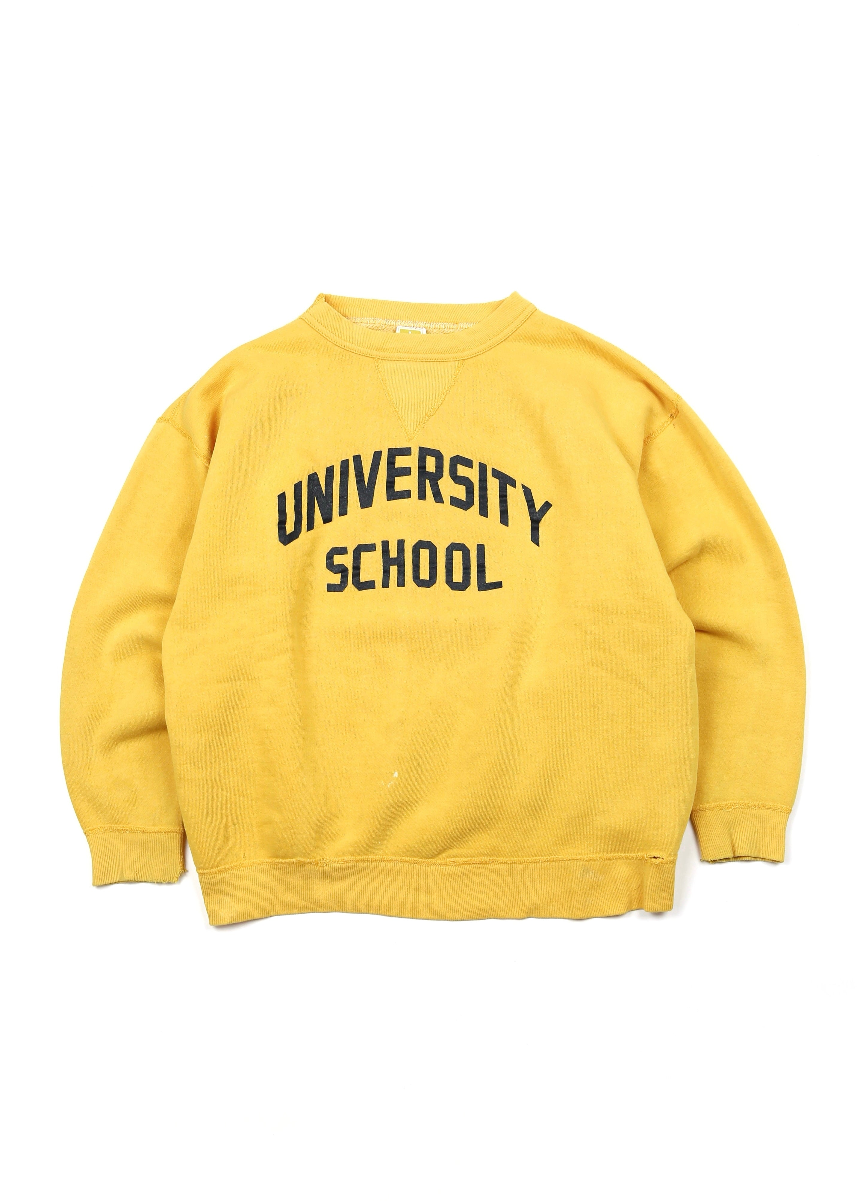 60’s Yellow Russell Single V Sweatshirt