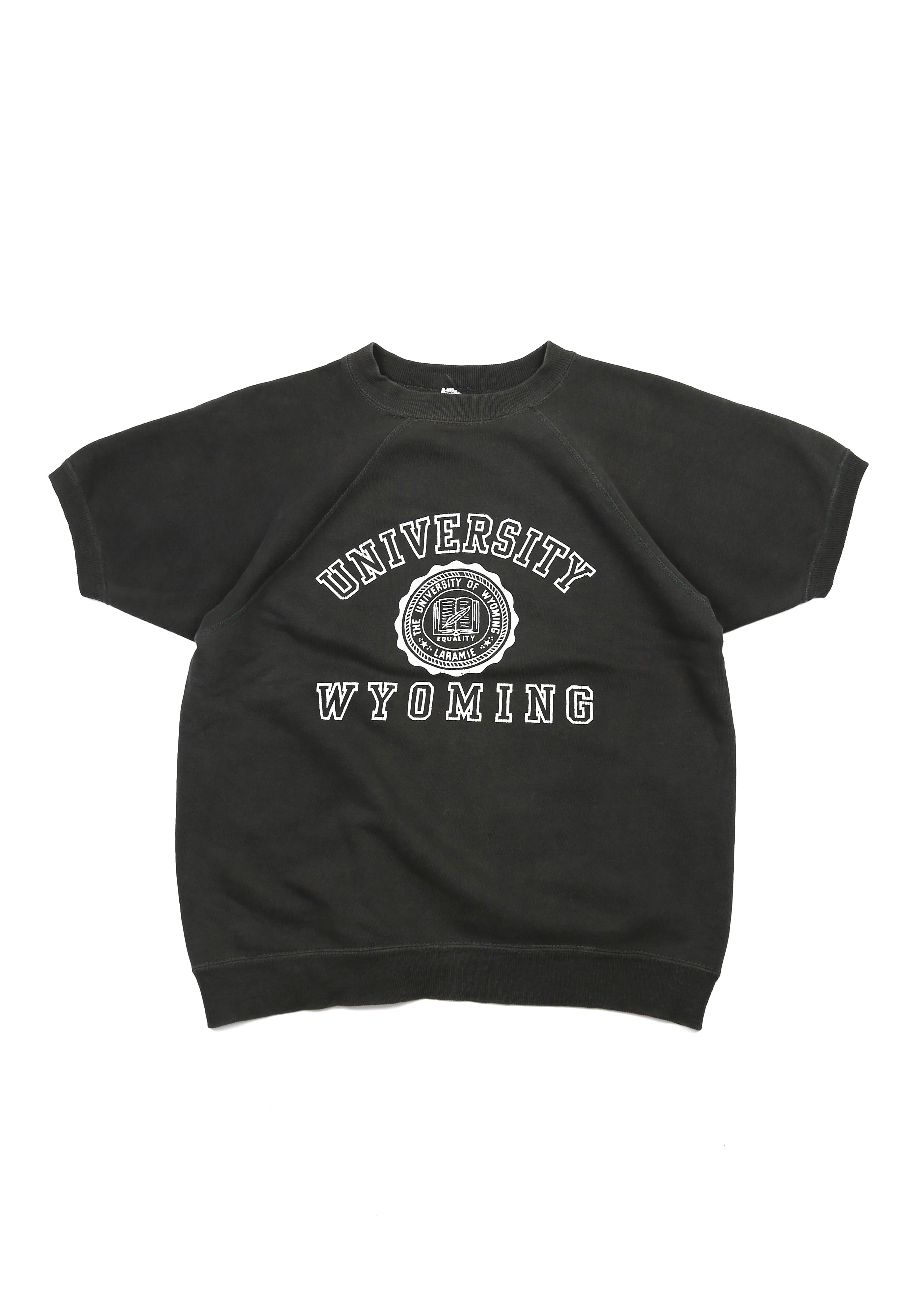 60’s Faded Black Short Sleeved Sweatshirt