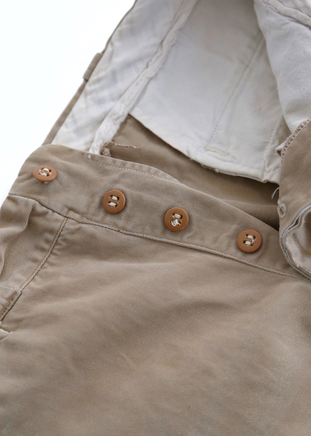 50’S PAINT SPLATTERED US ARMY KHAKI TROUSER