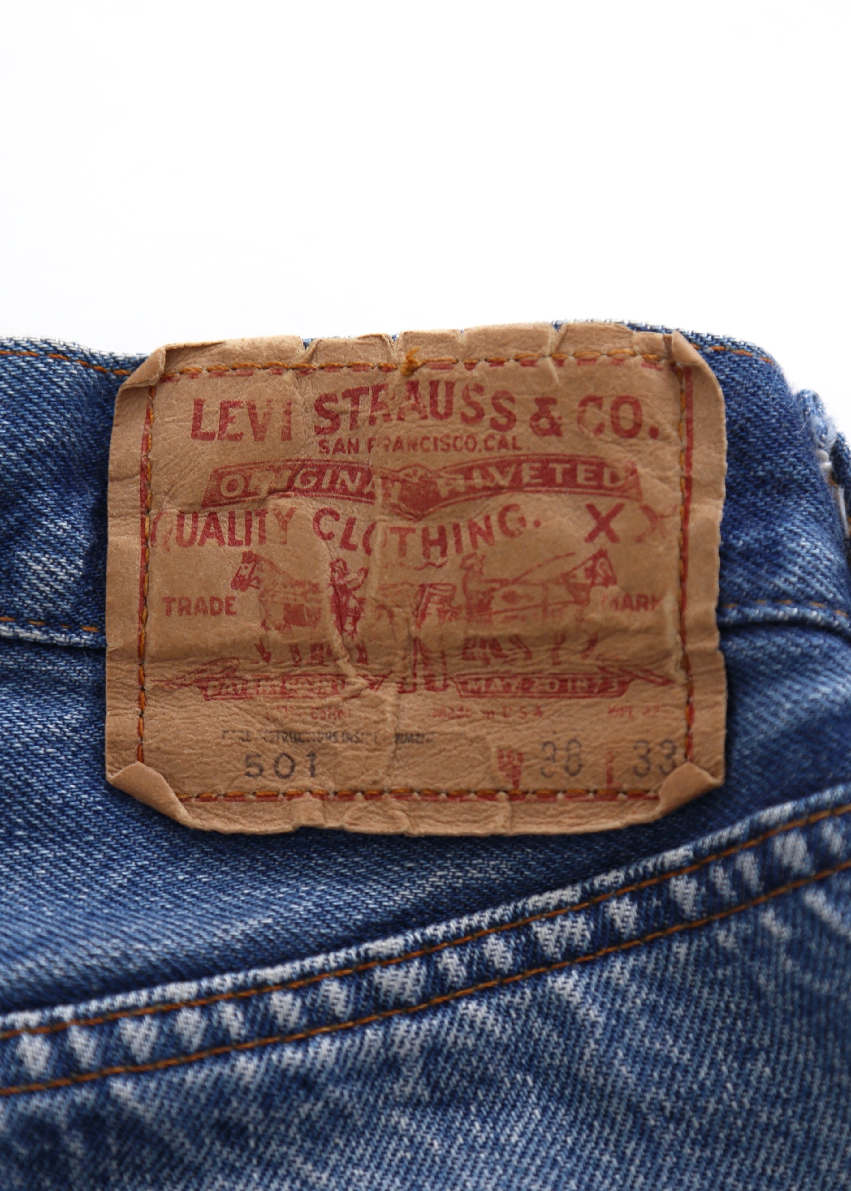 80’S LEVIS 501 REDLINE SELVEDGE DENIM JEANS