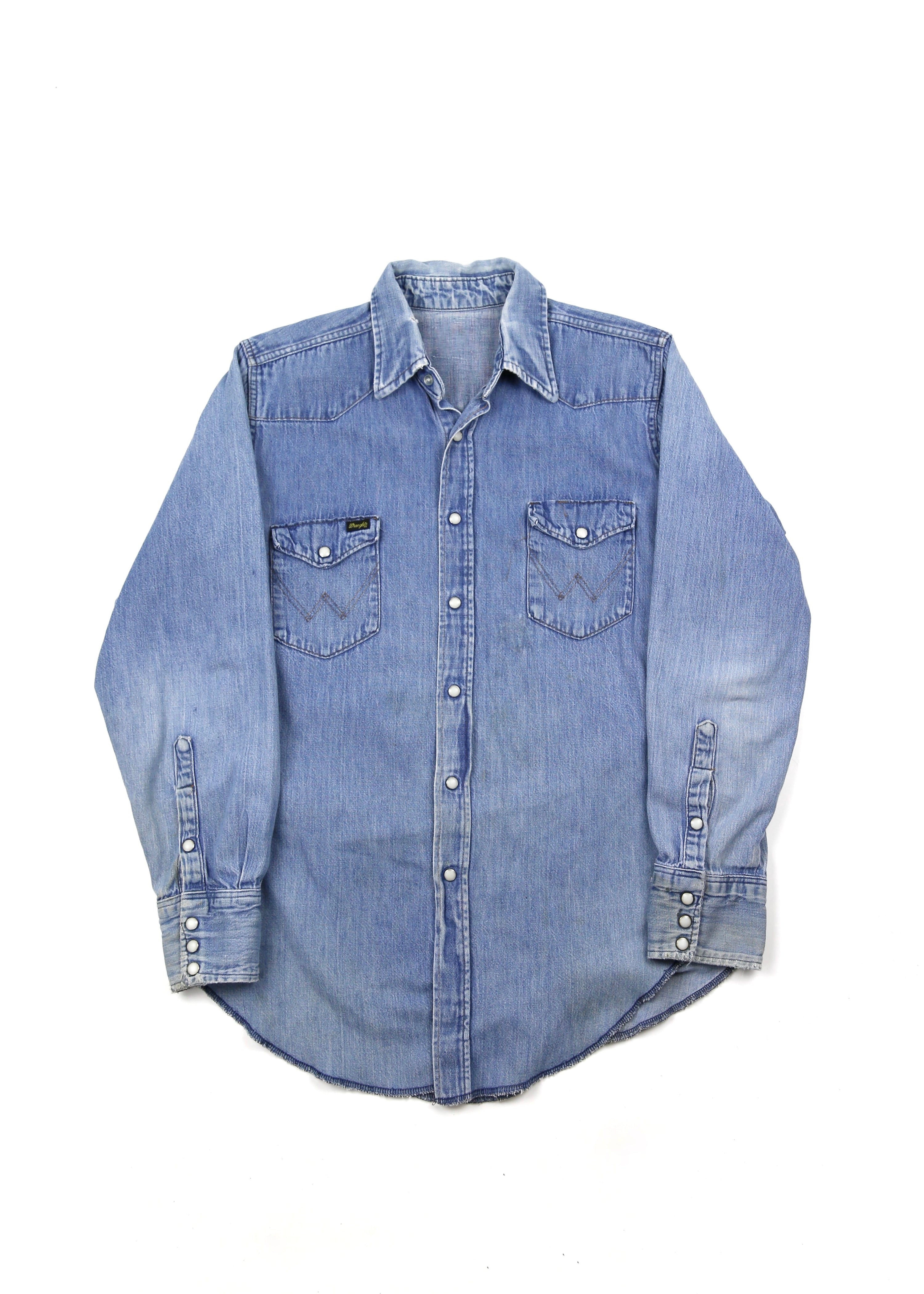 70’s Wrangler Western Pearl Snap Denim Shirt