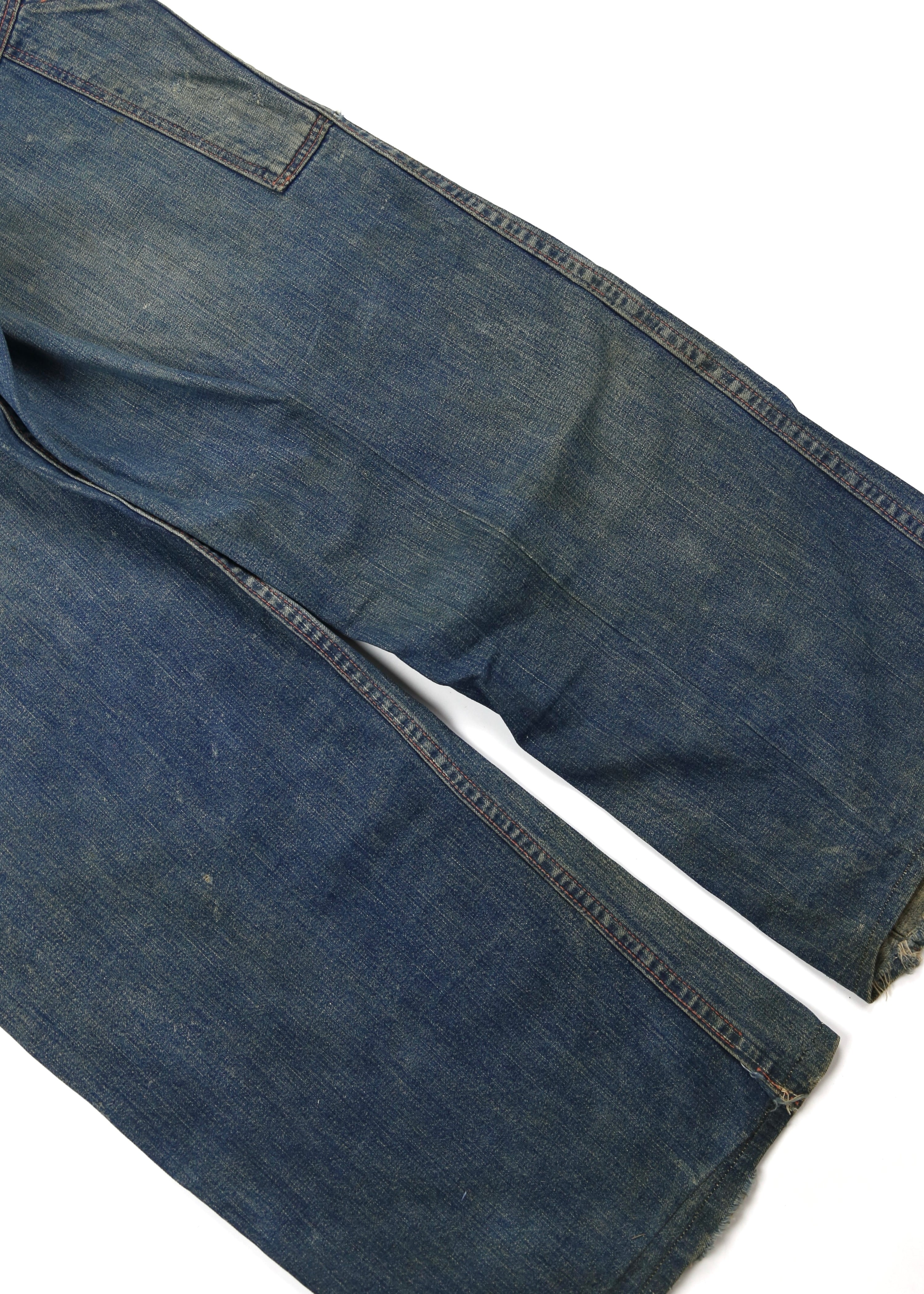 40’s DISTRESSED DENIM CARPENTERS JEANS