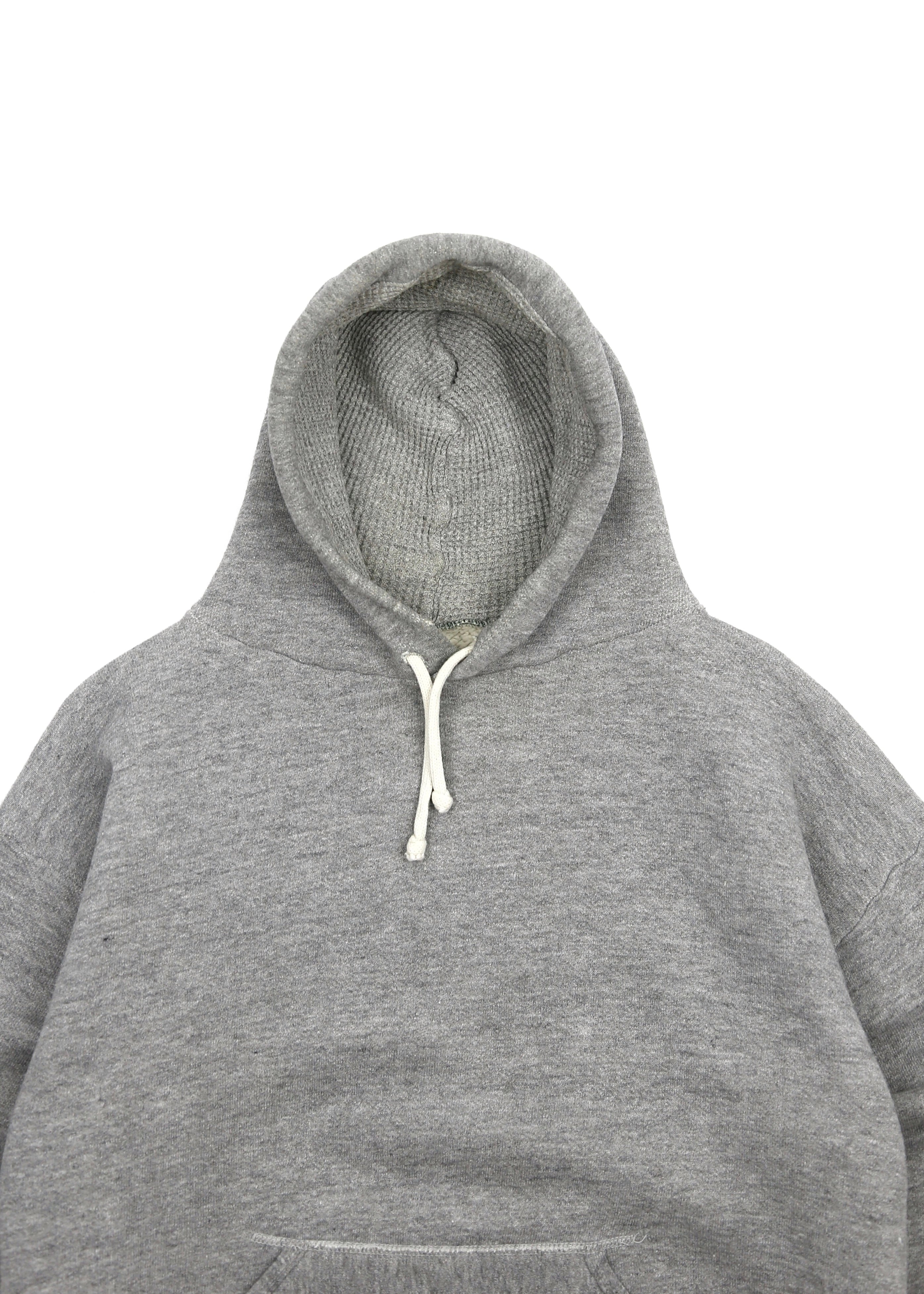 60’s Grey Waffle Lined Hoodie