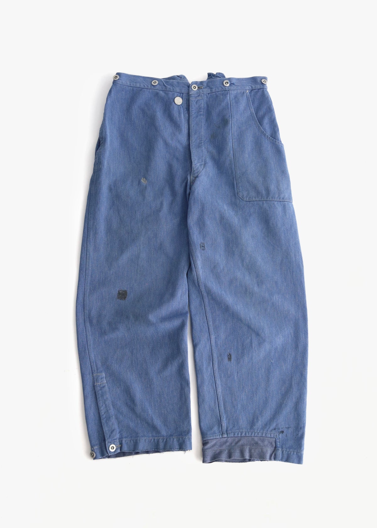 40’S SWISS MILITARY BUCKLE BACK TROUSER