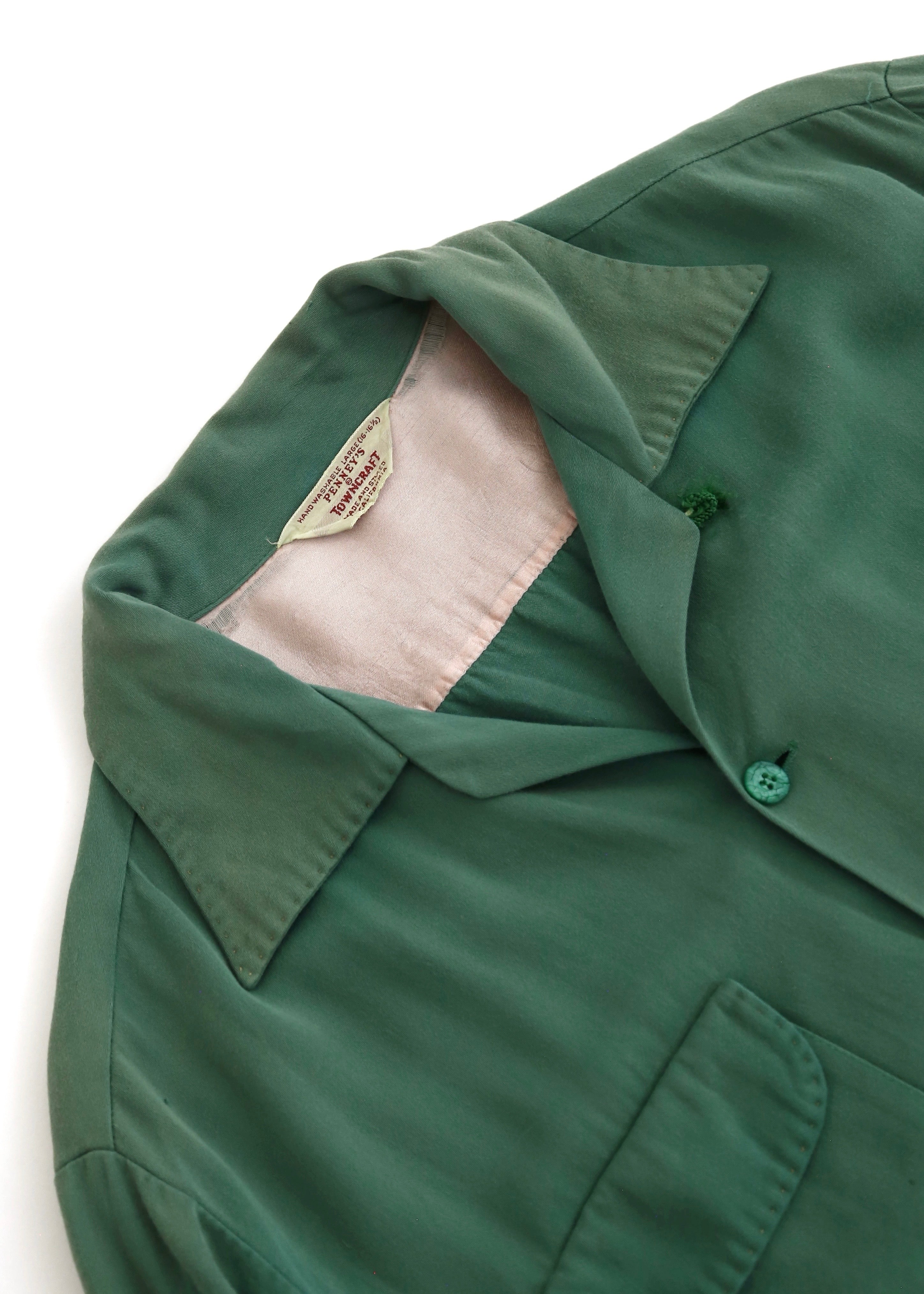 50’S GABARDINE LOOP COLLAR L/S SHIRT