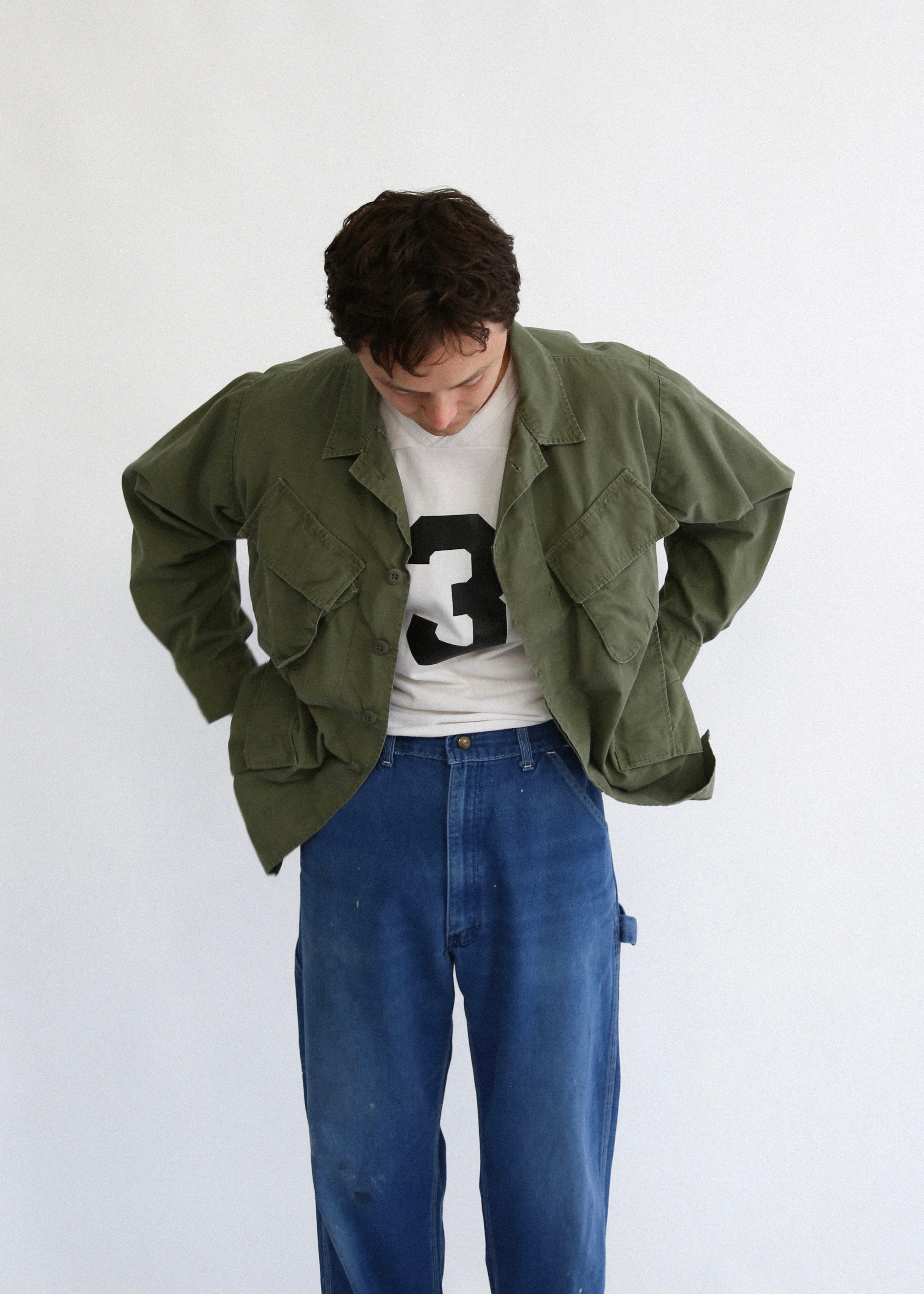 70’s White Cotton Jersey