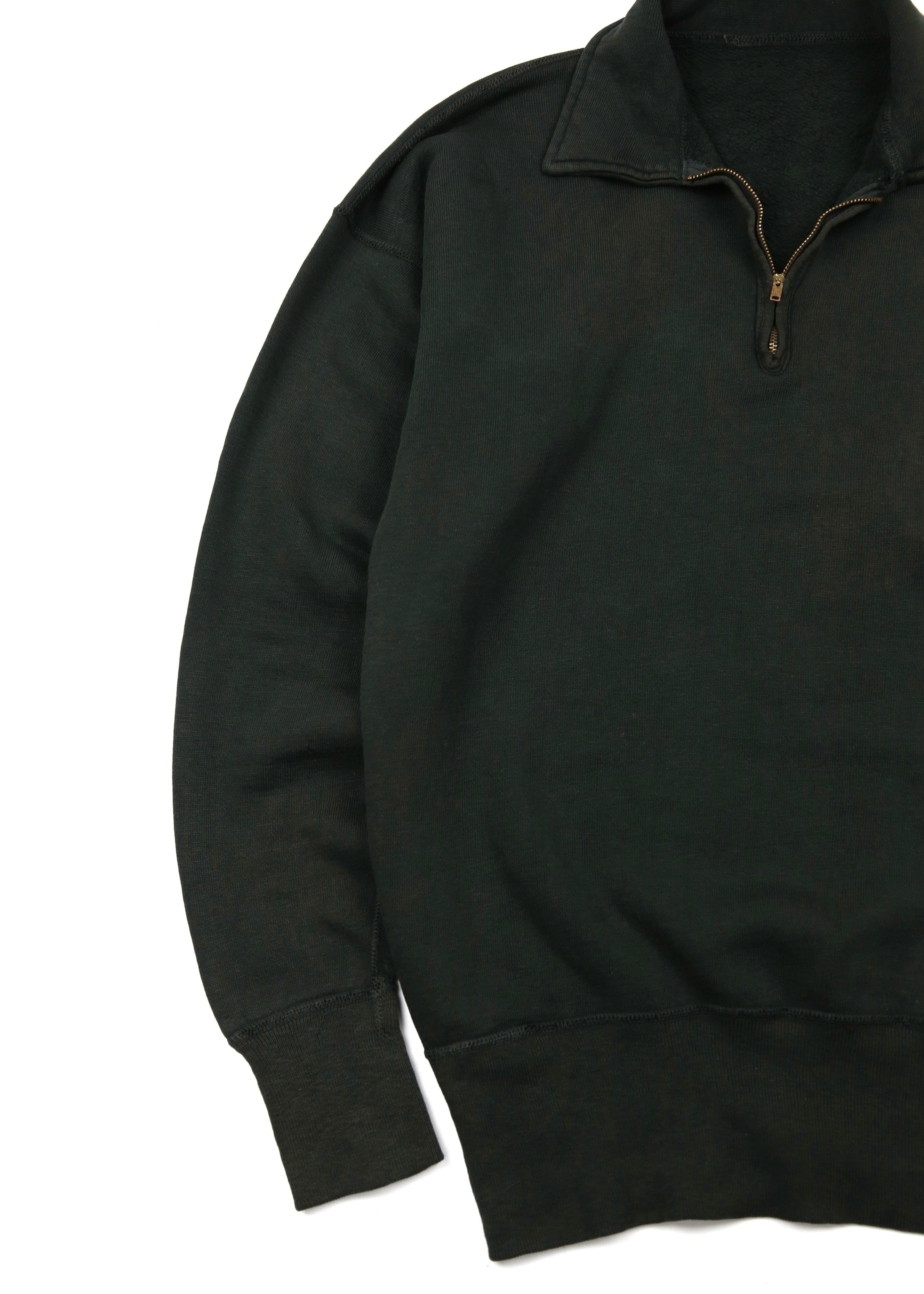 50’s Faded Black Quarter Zip Sweatshirt