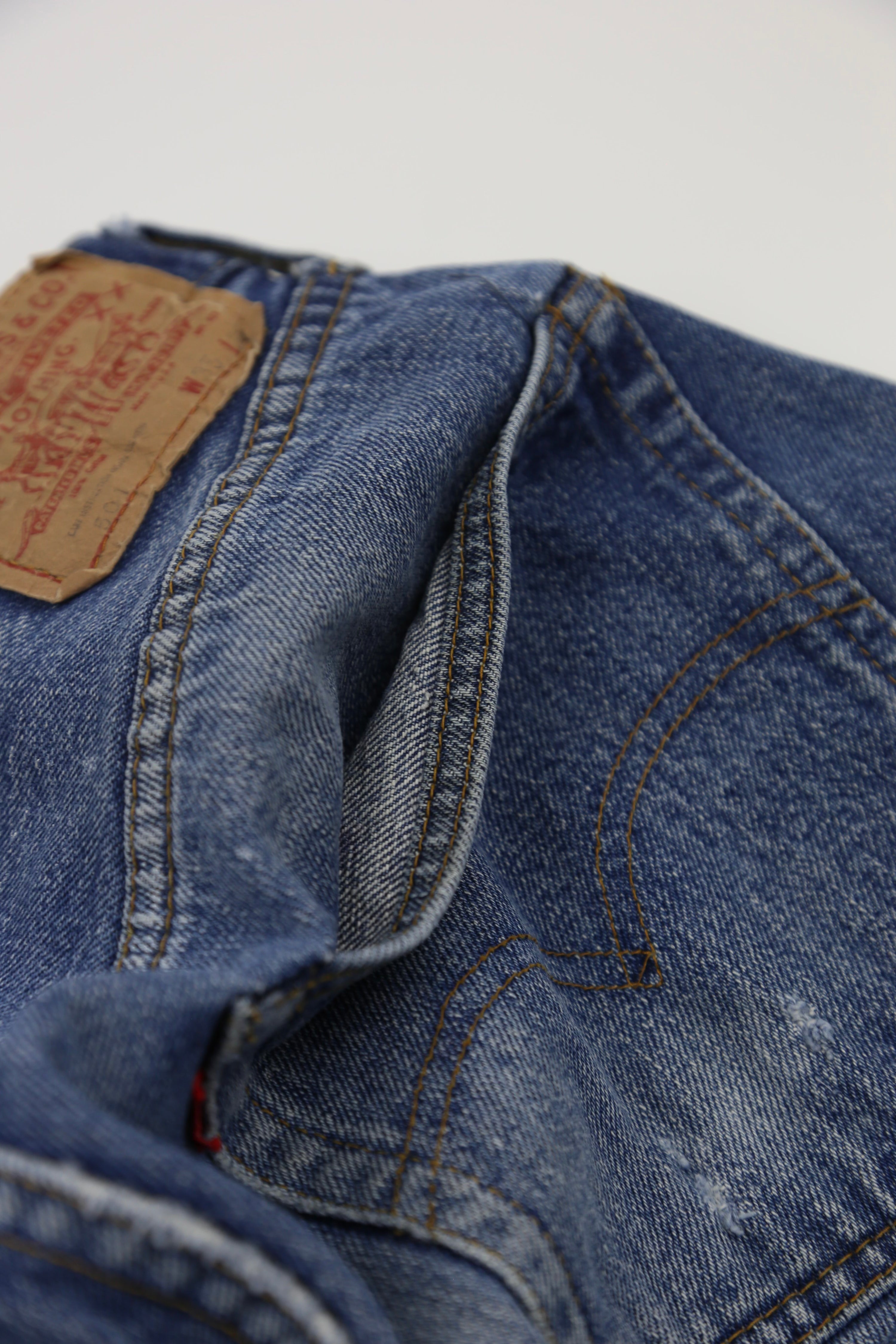 70’s SS LEVI’S 501 REDLINE SELVEDGE JEANS (32)