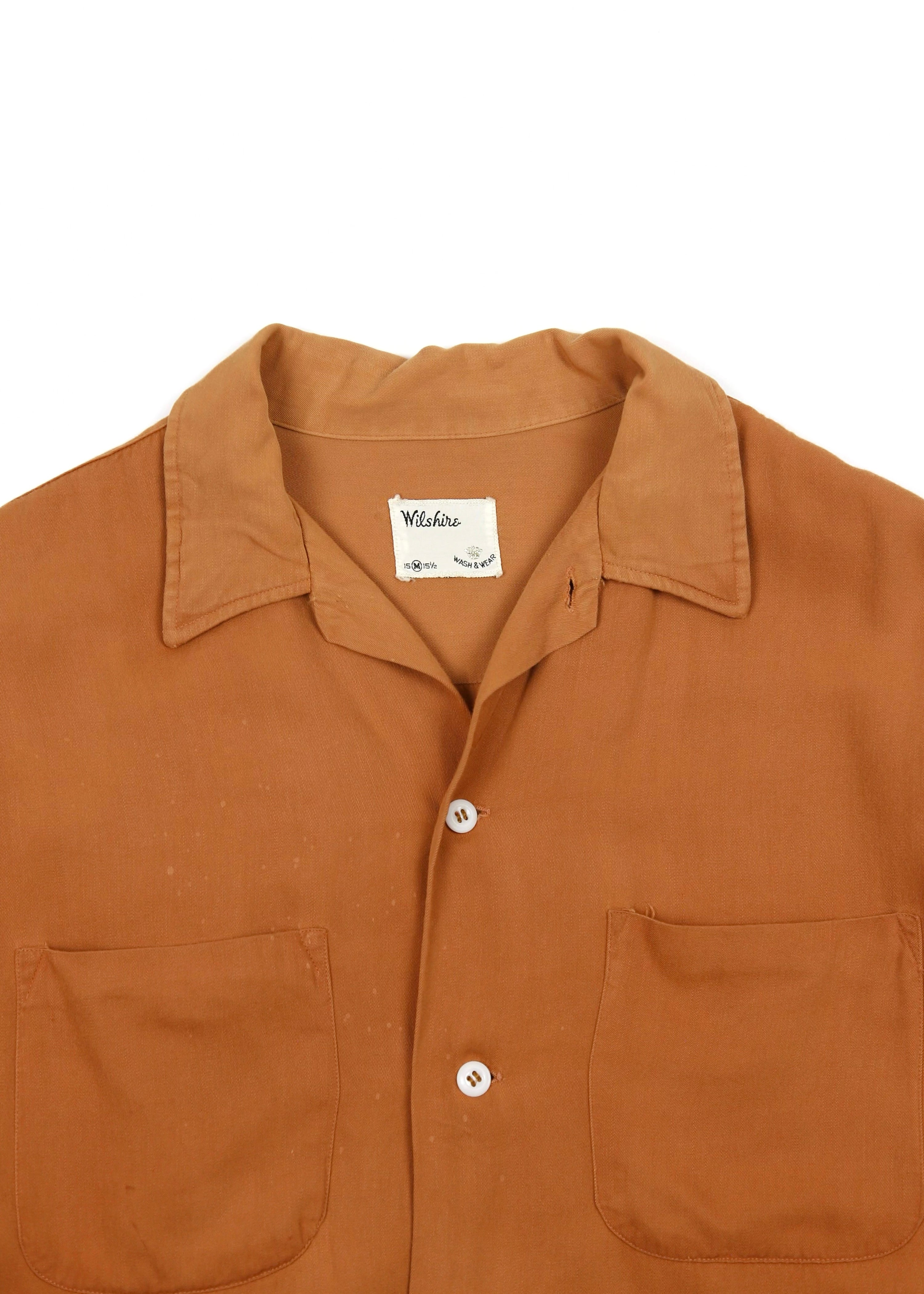 50’s Burnt Orange Gabardine Shirt