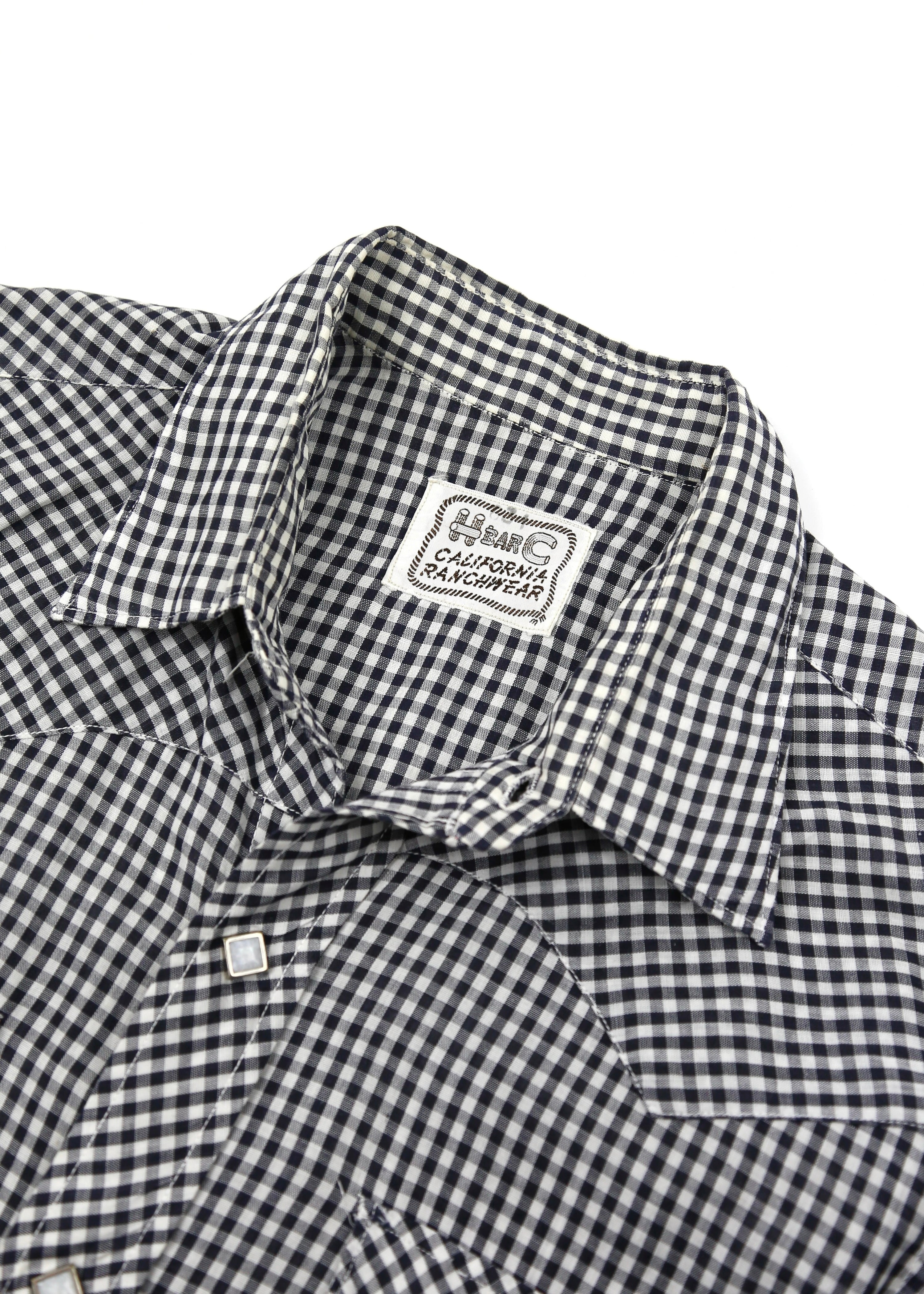 50’s Gingham H BAR C Western Shirt