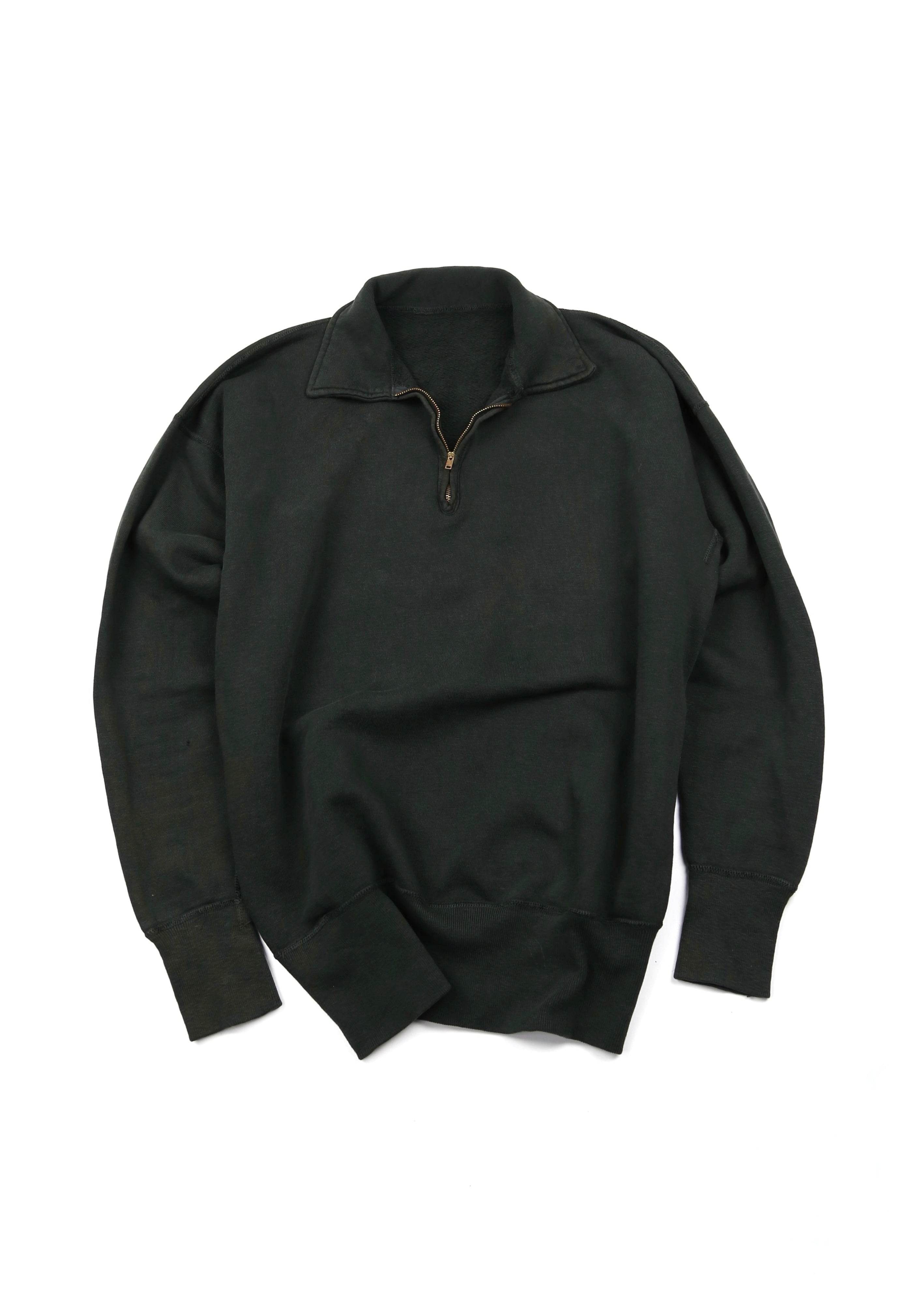 50’s Faded Black Quarter Zip Sweatshirt