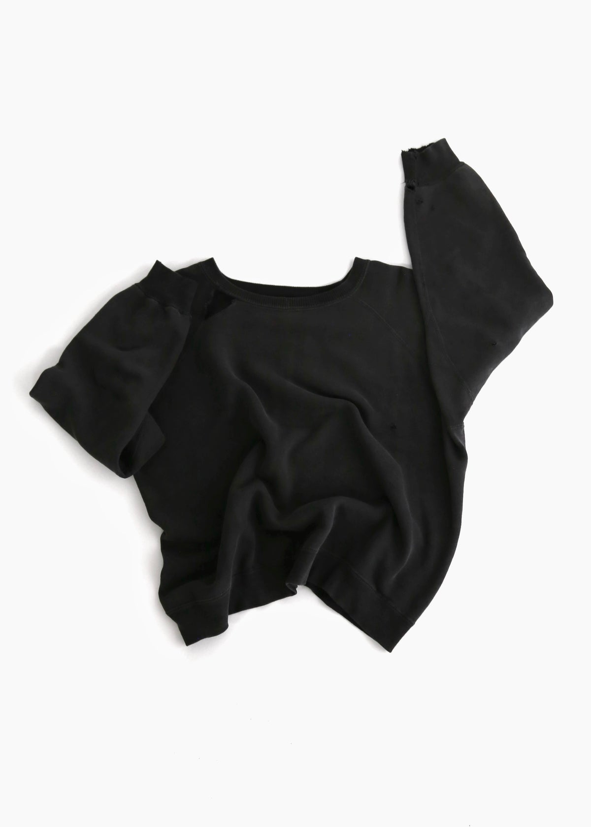 50’S FADED BLACK RAGLAN SWEATSHIRT