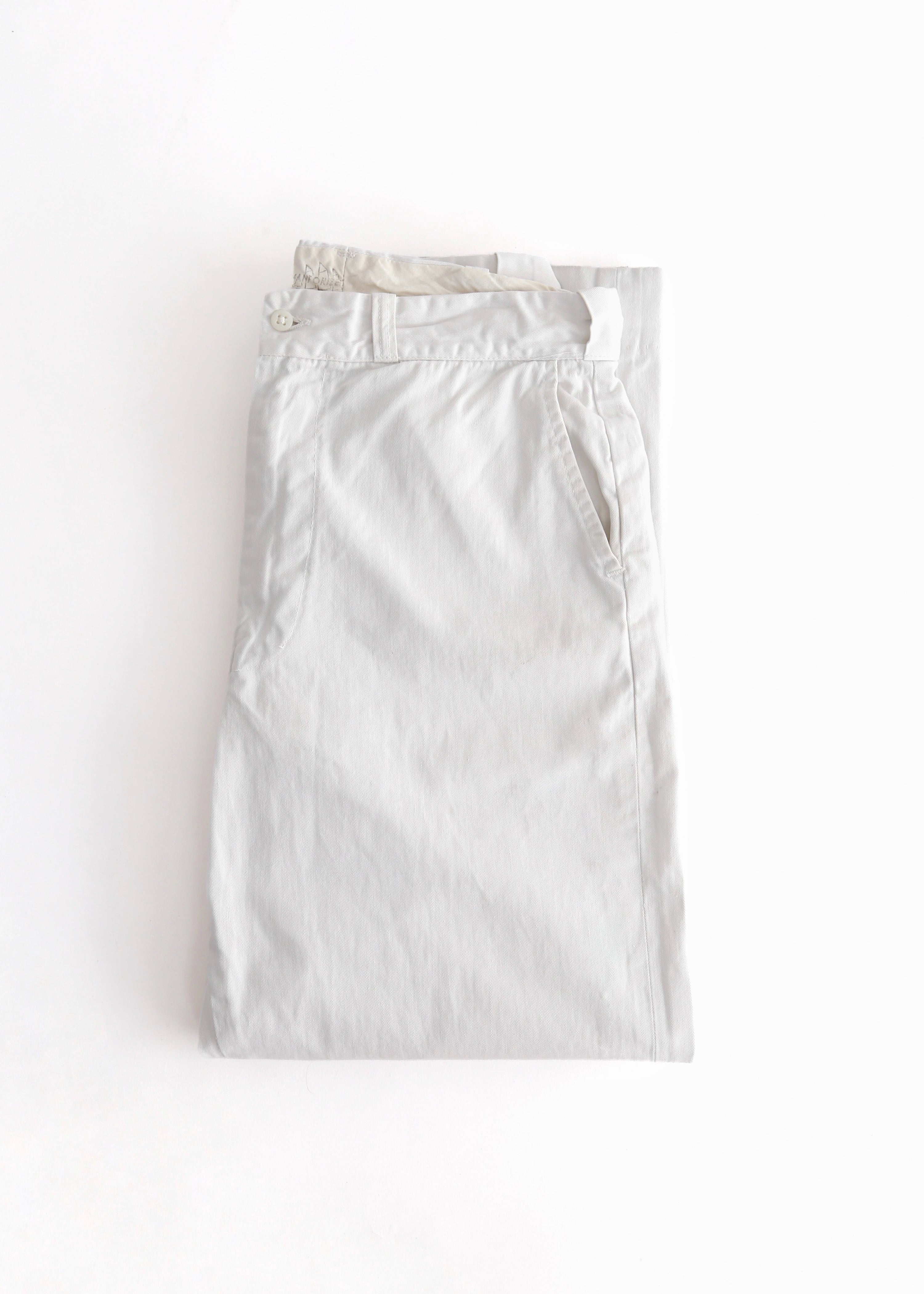 50’S WHITE SAIL CLOTH WORK PANT