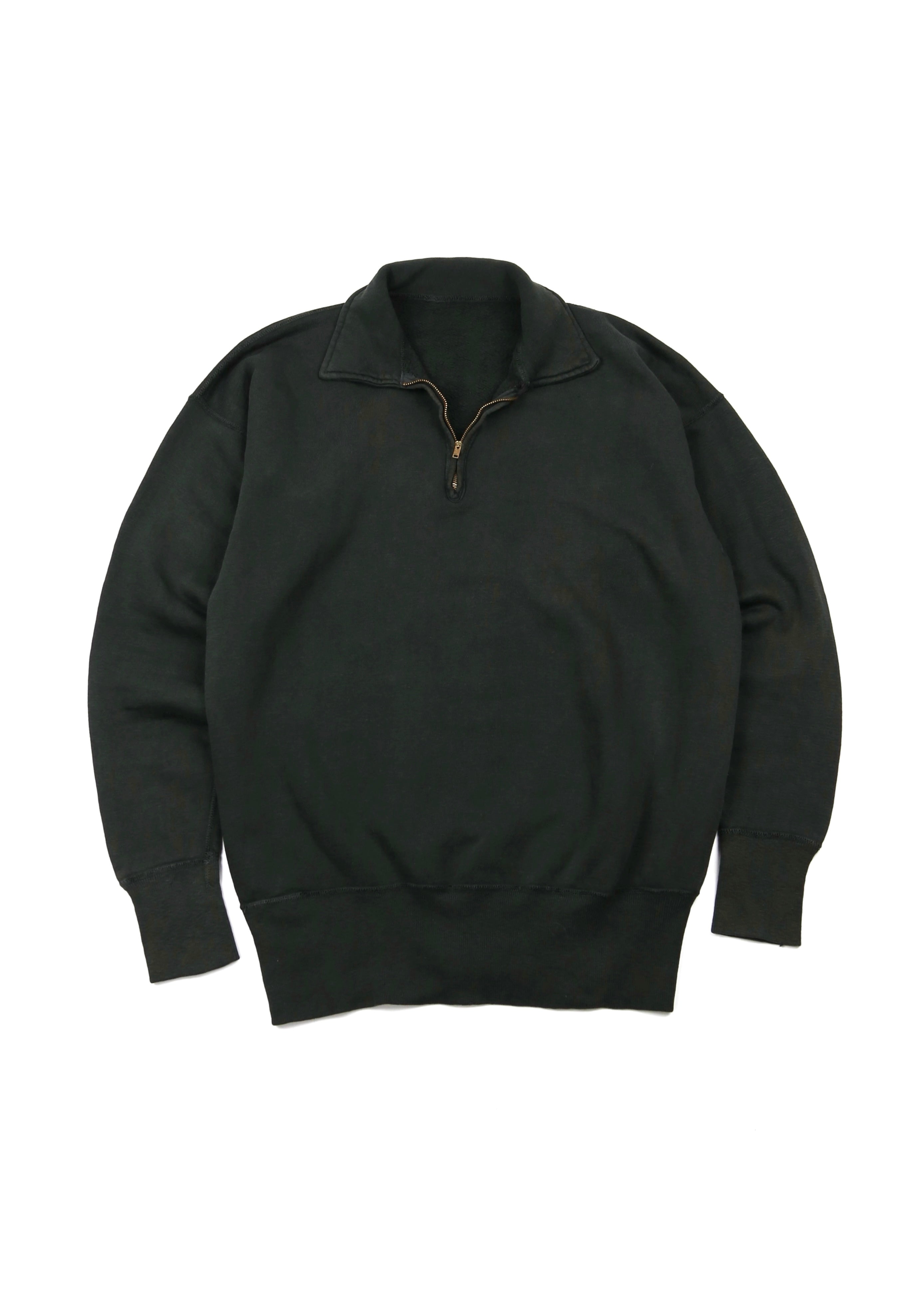 50’s Faded Black Quarter Zip Sweatshirt