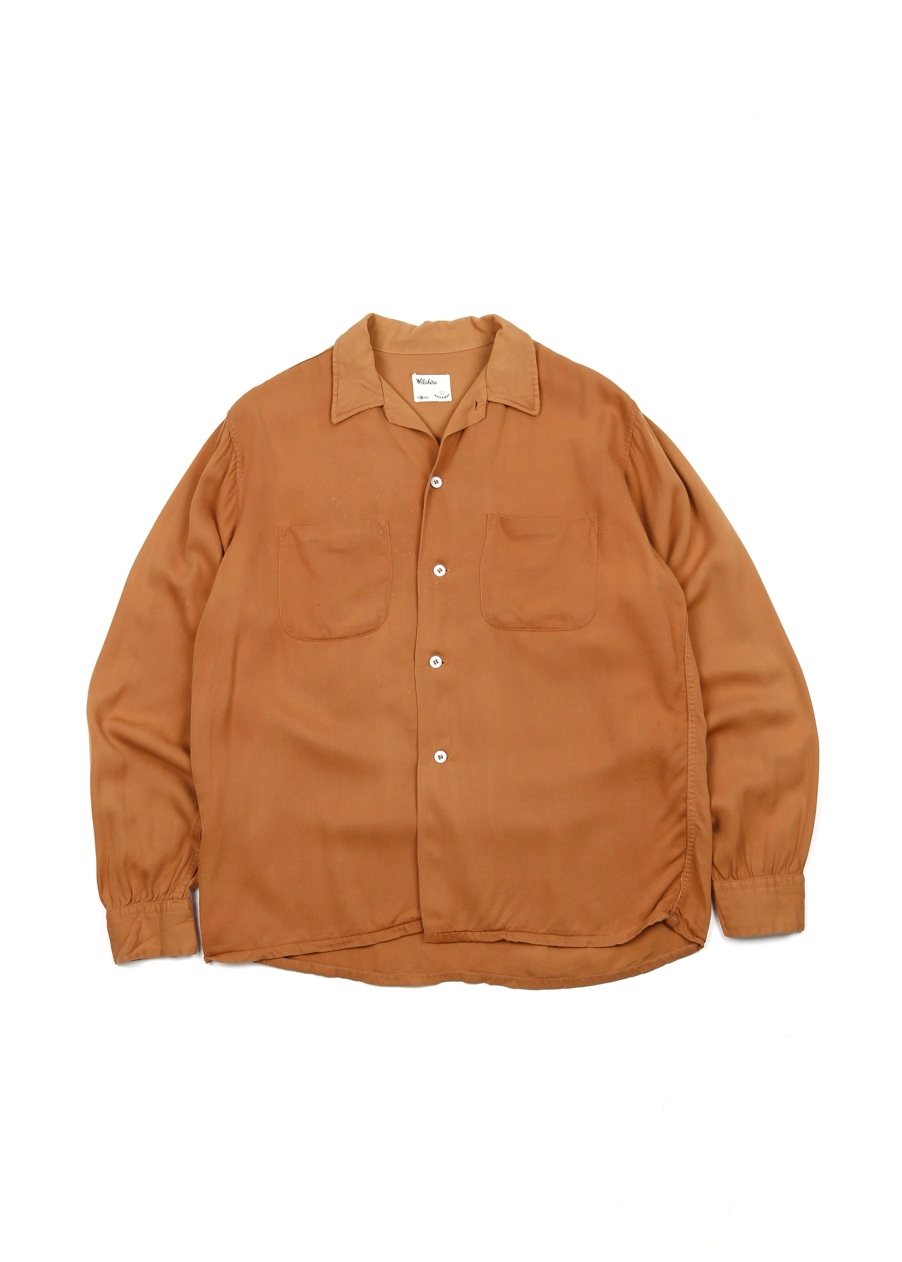 50’s Burnt Orange Gabardine Shirt