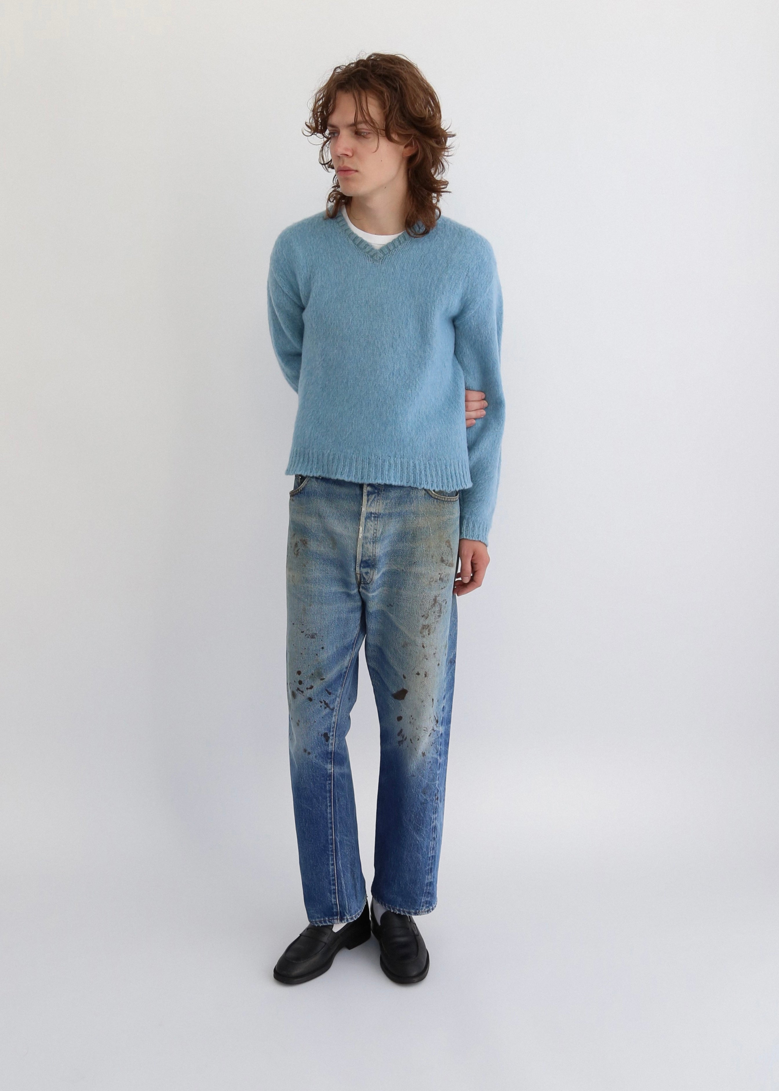 60’s Baby Blue Mohair Sweater