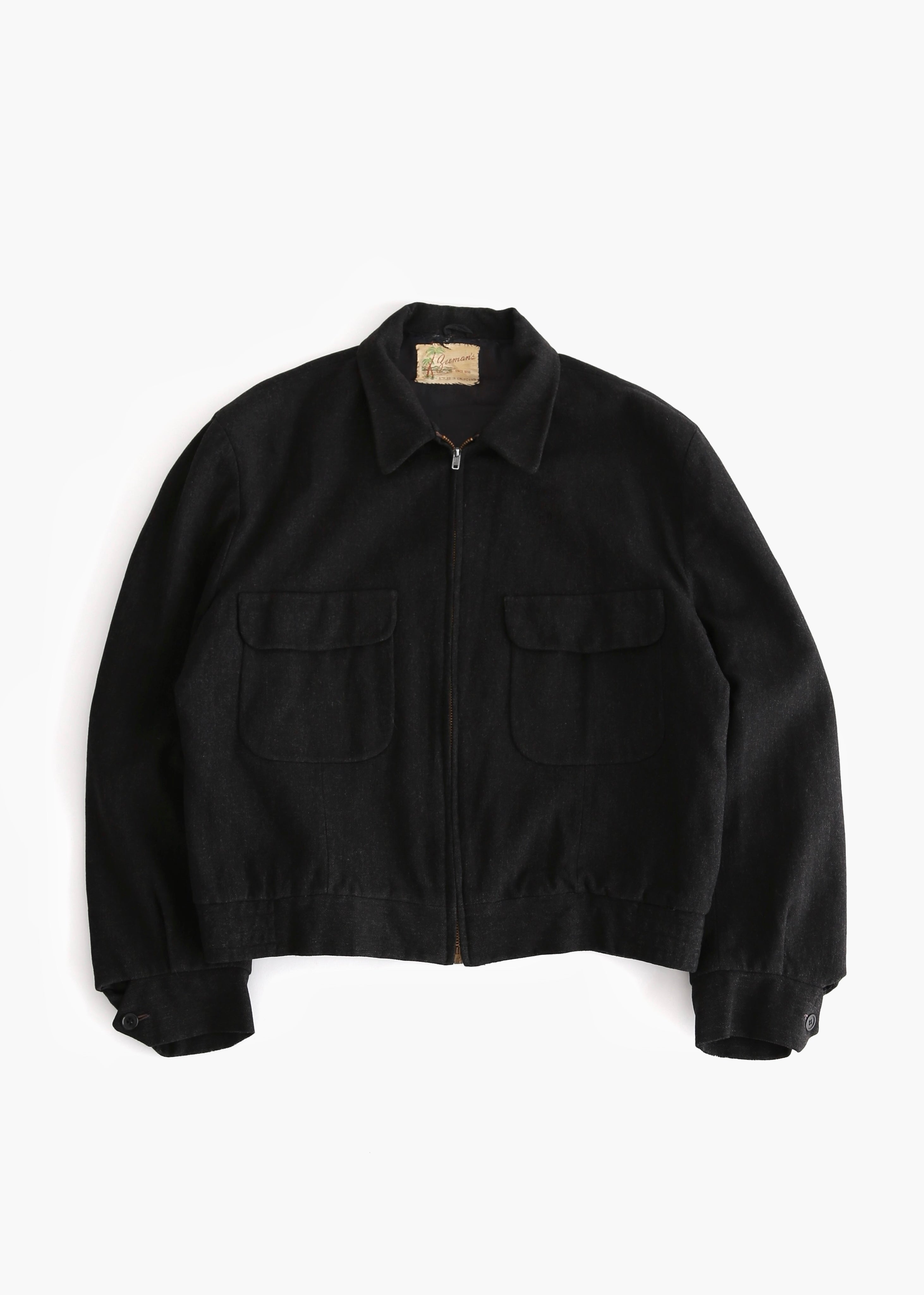 50’S BLACK WOOL RICKY JACKET
