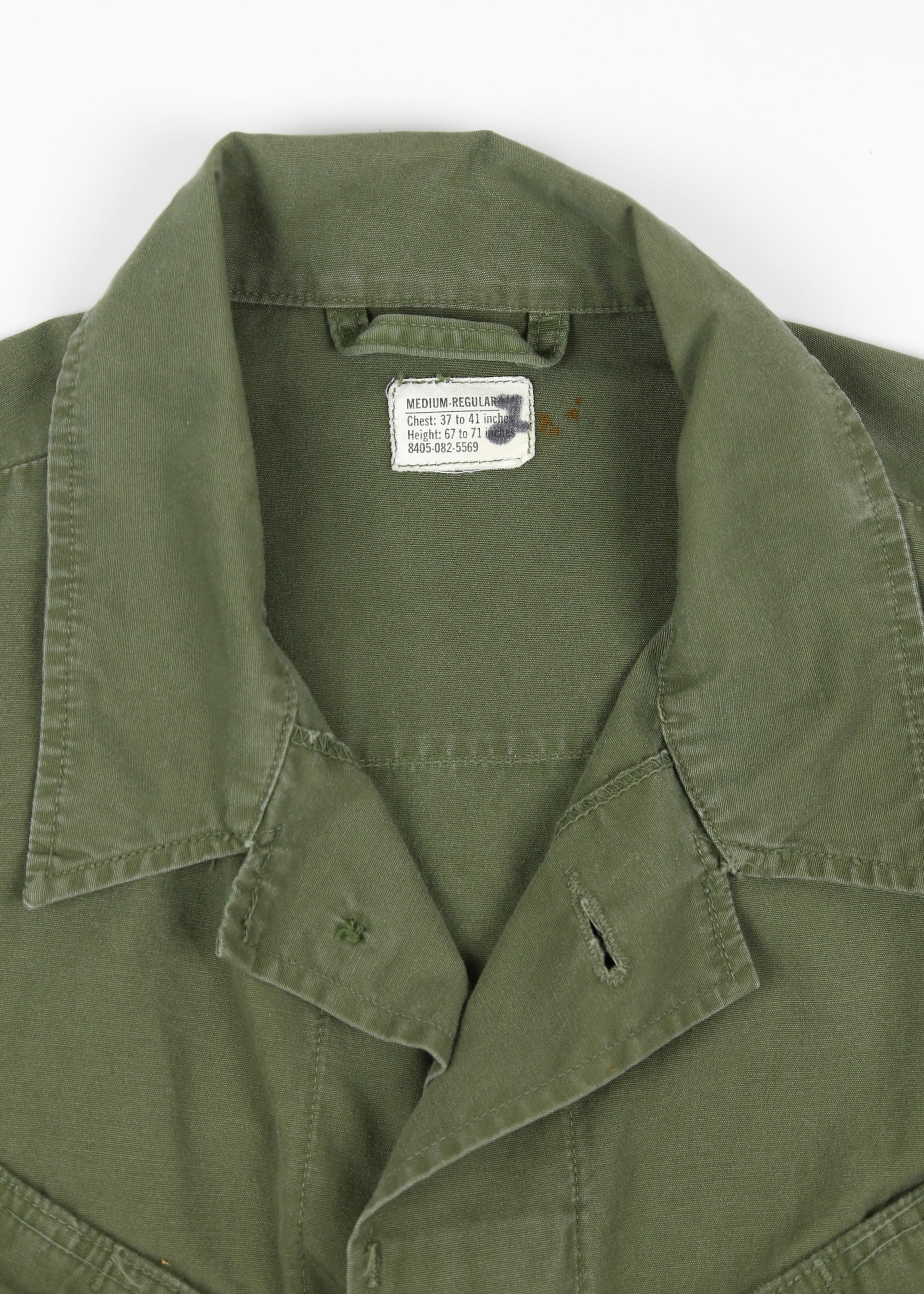 60’s Deadstock POPLIN US ARMY SLANT POCKET JACKET