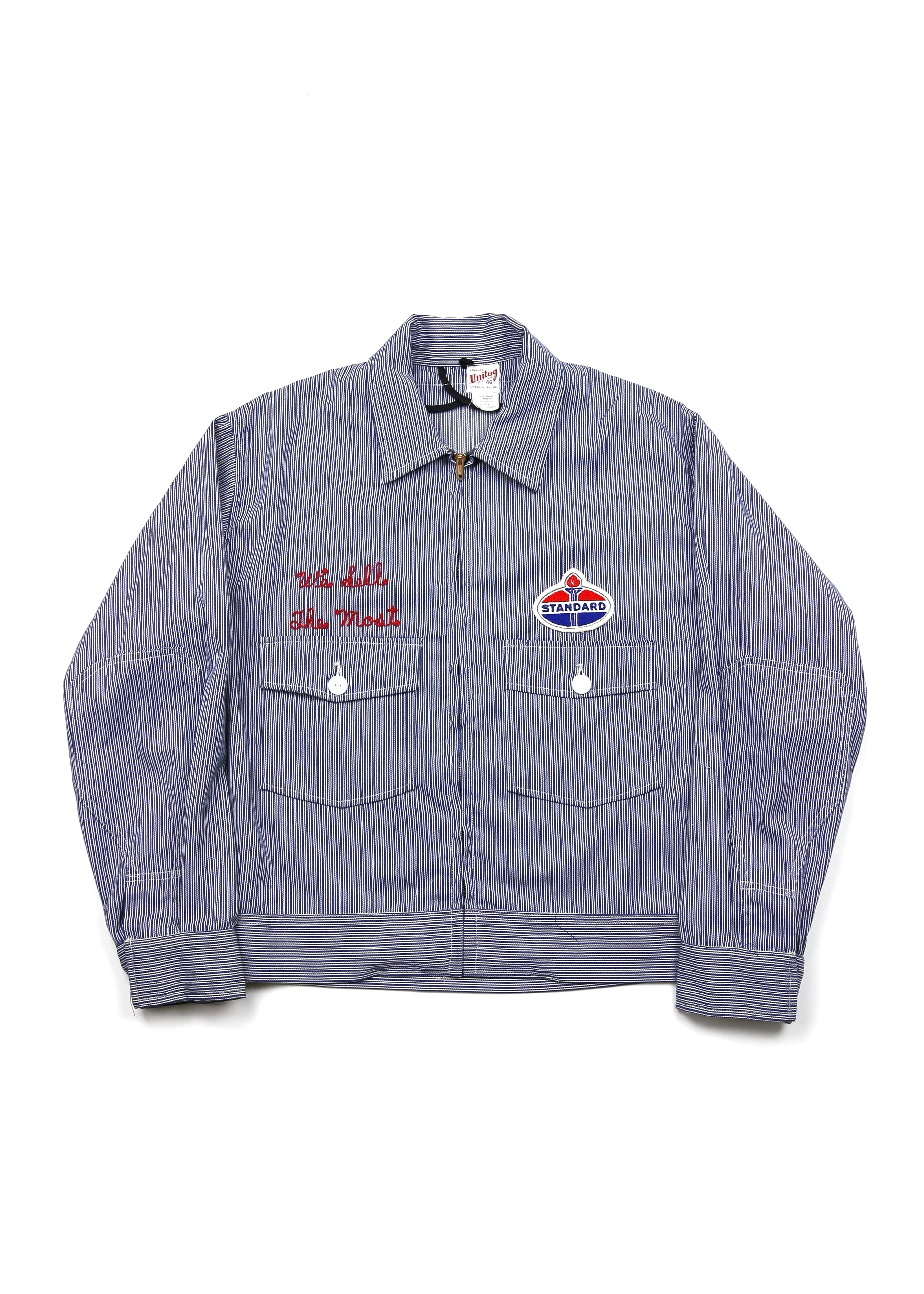 60’s Pinstriped “Standard Oil” Work Jacket