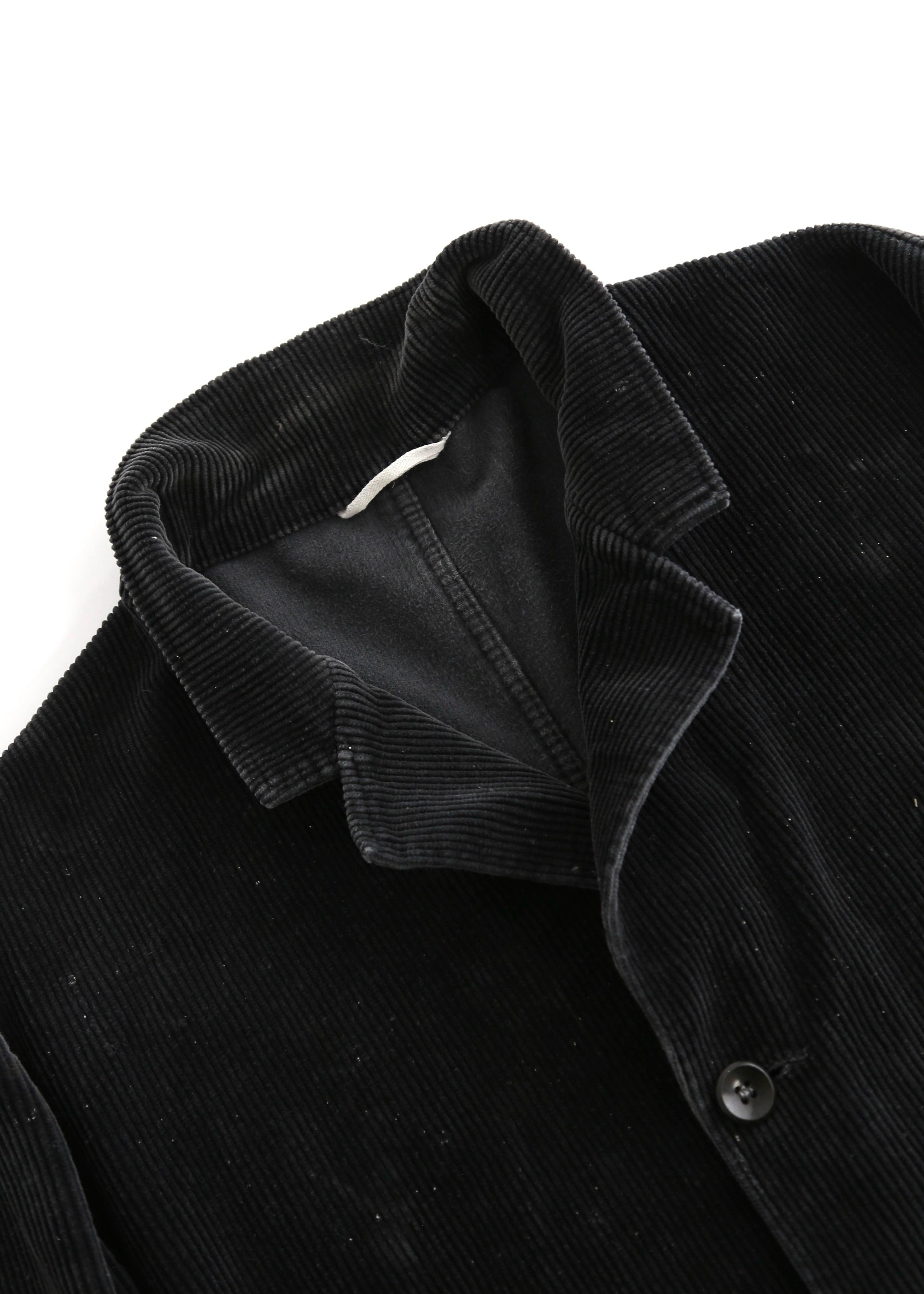 70’S BLACK FRENCH CORDUROY WORK JACKET