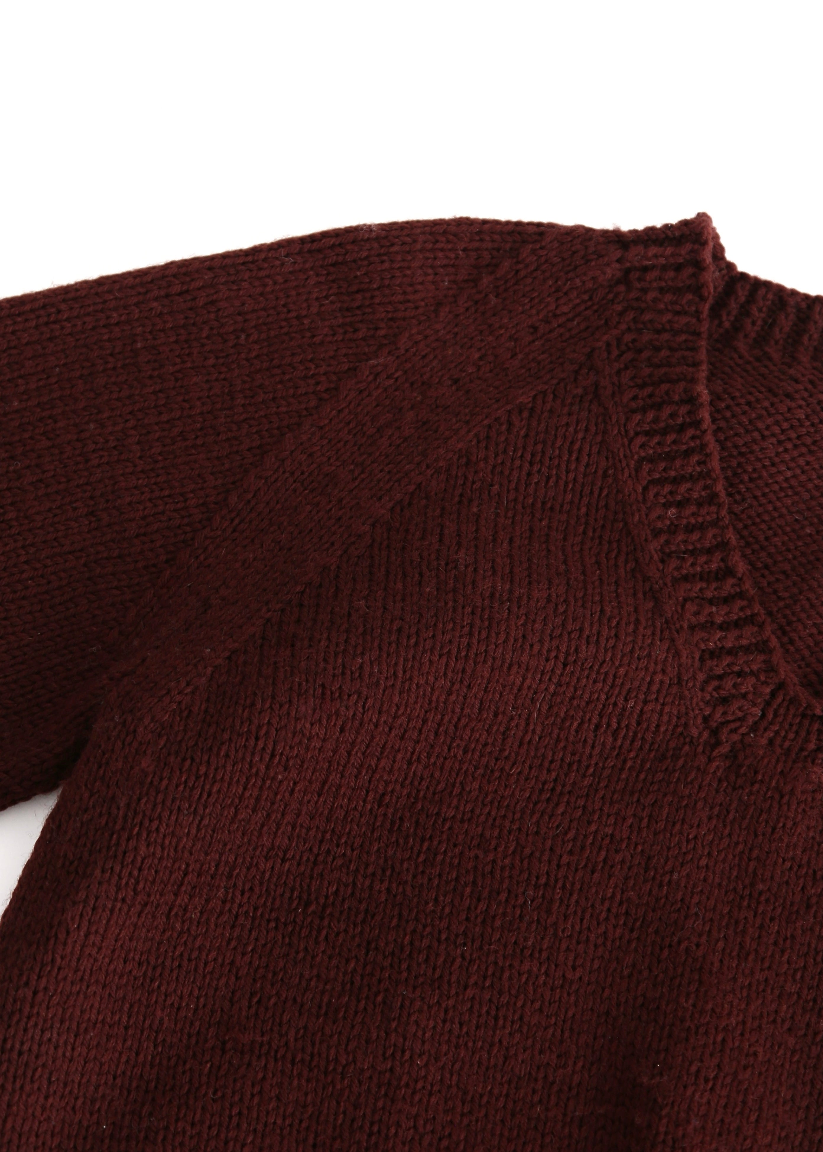 60’S HAND-KNIT V NECK SWEATER