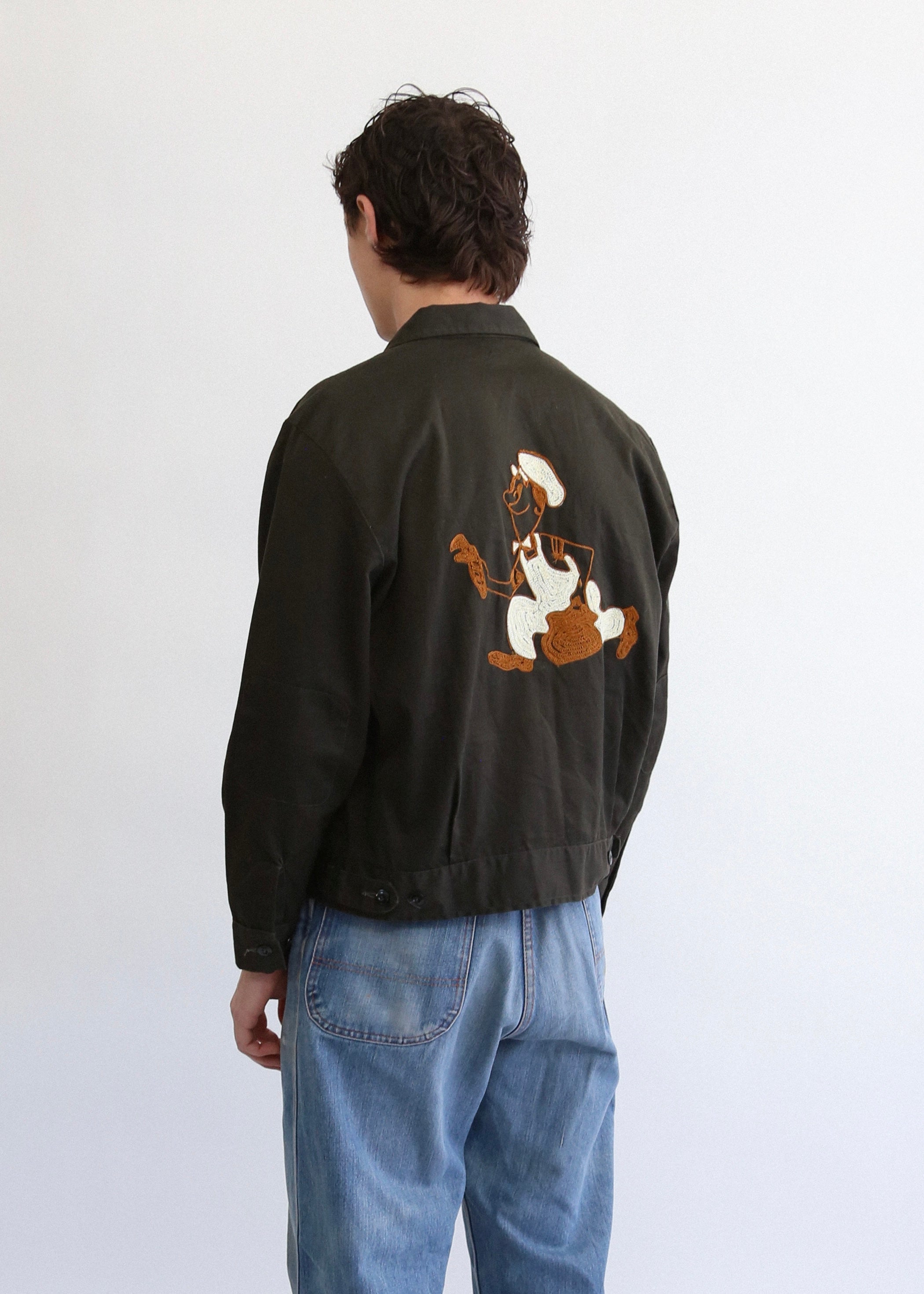 60’s Chainstitch Embroidered Two Pocket Work Jacket