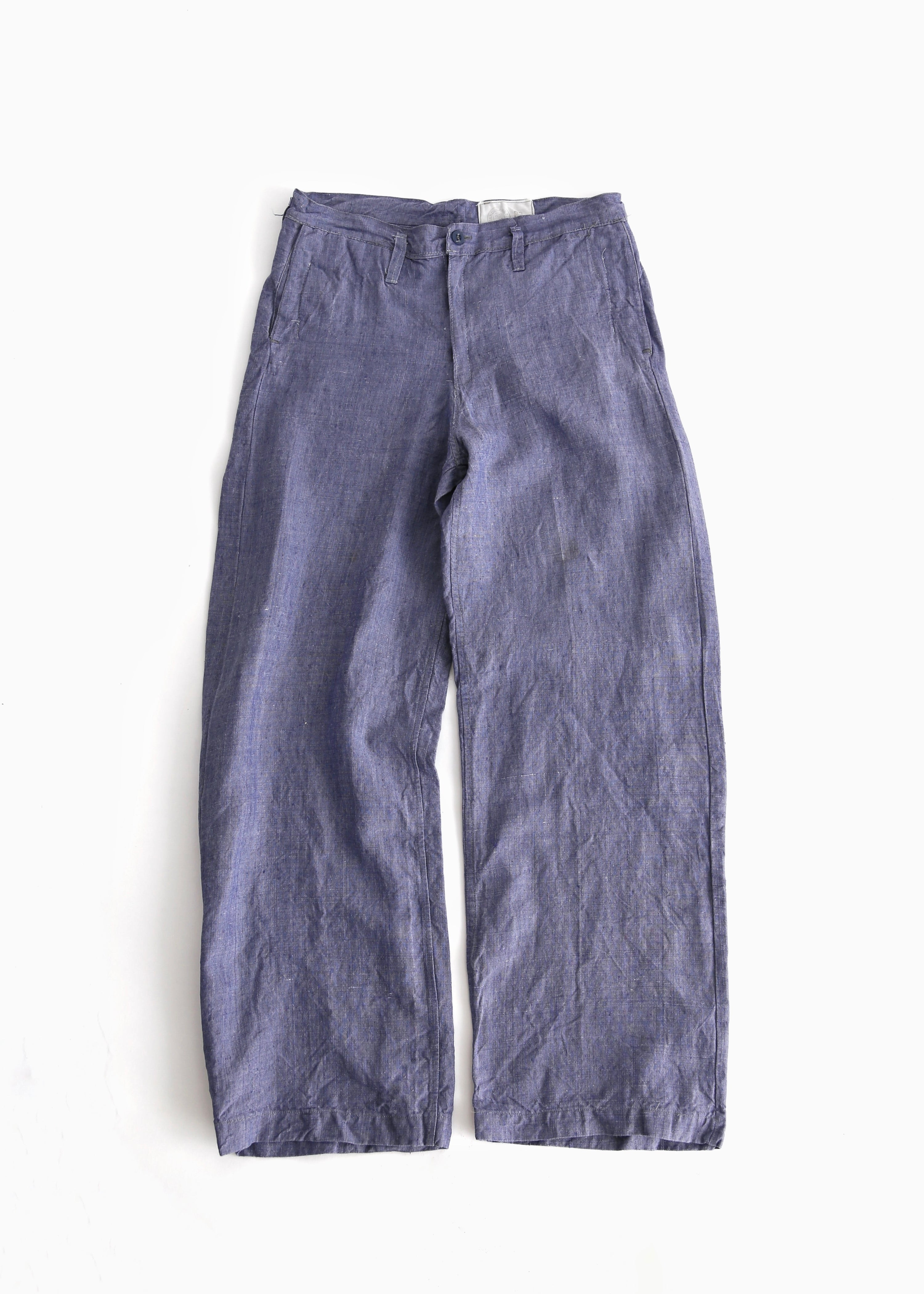 50’S FRENCH NAVY LINEN TROUSER