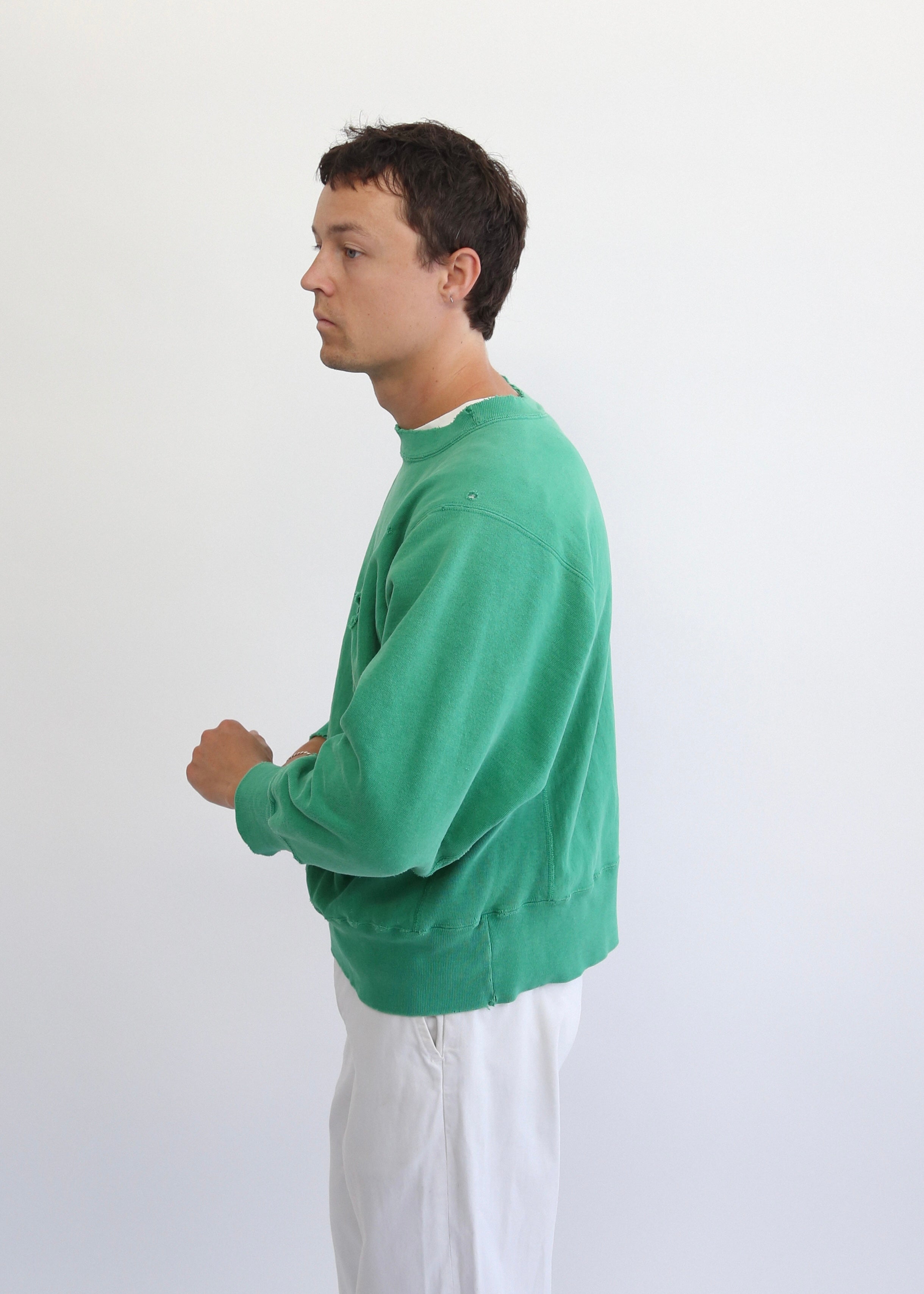 80’S DISTRESSED KELLY GREEN CHAMPION RW