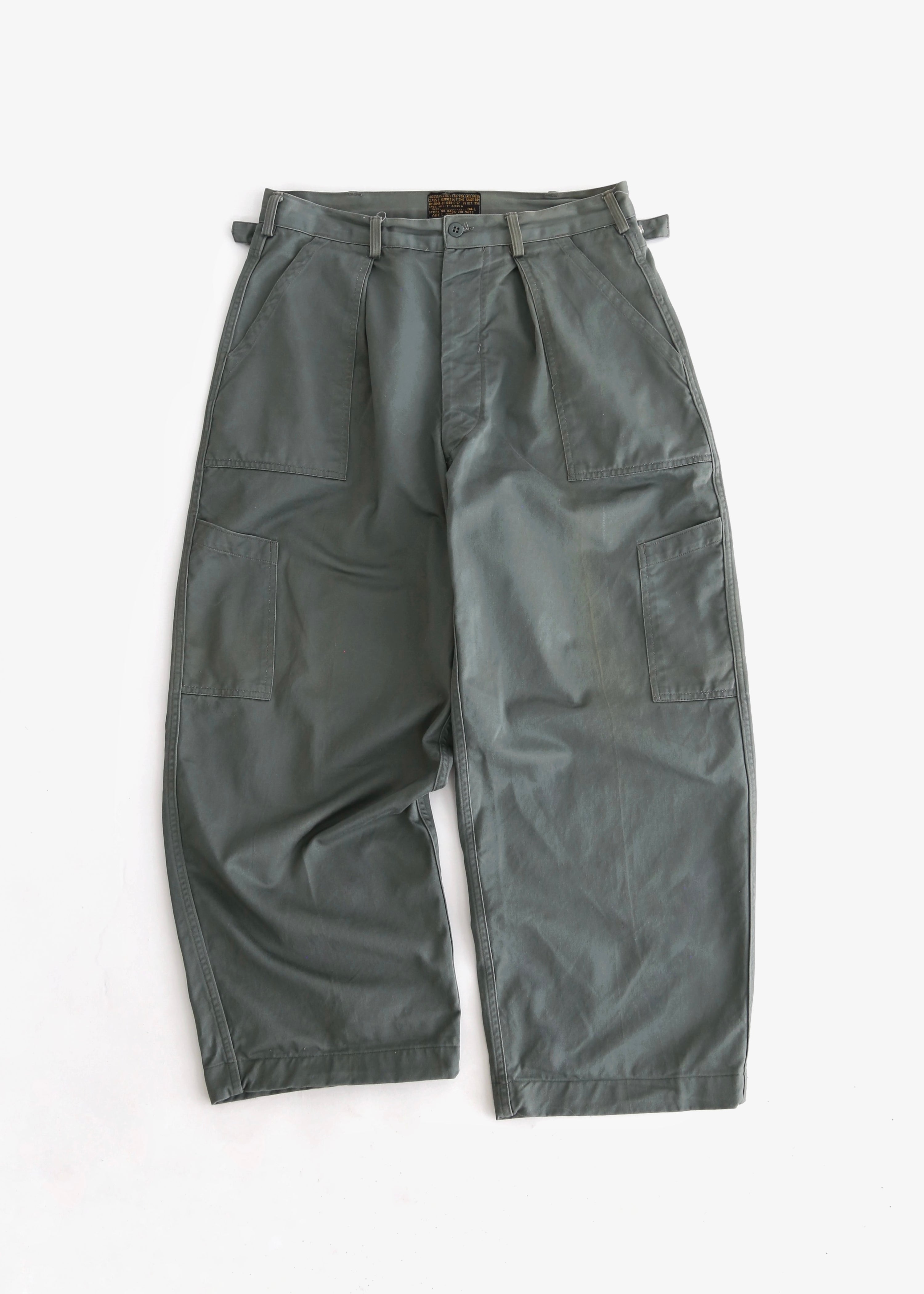 50’S USAF SAGE GREEN MECHANIC TROUSERS
