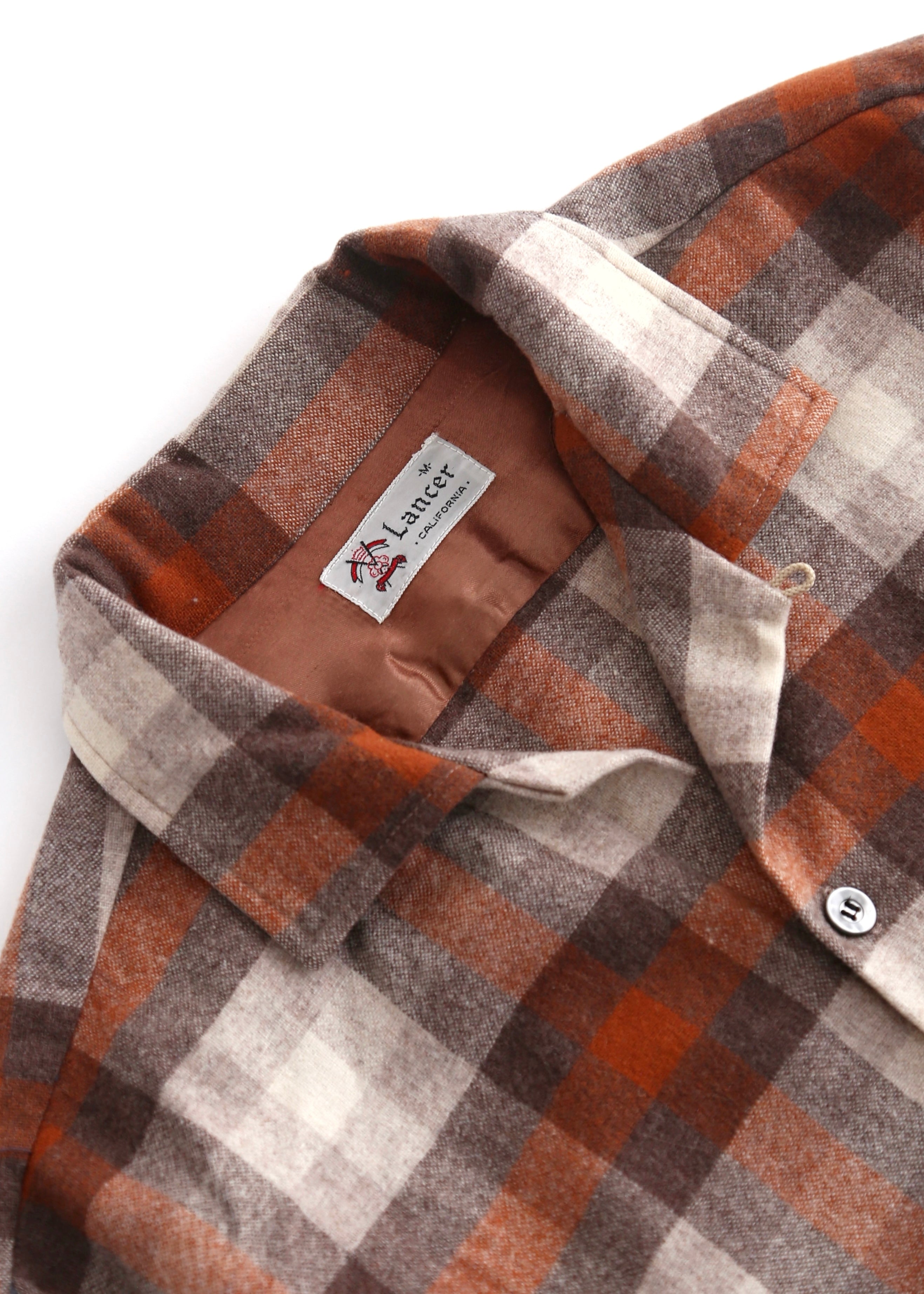 60’S LIGHTWEIGHT WOOL LOOP COLLAR SHIRT