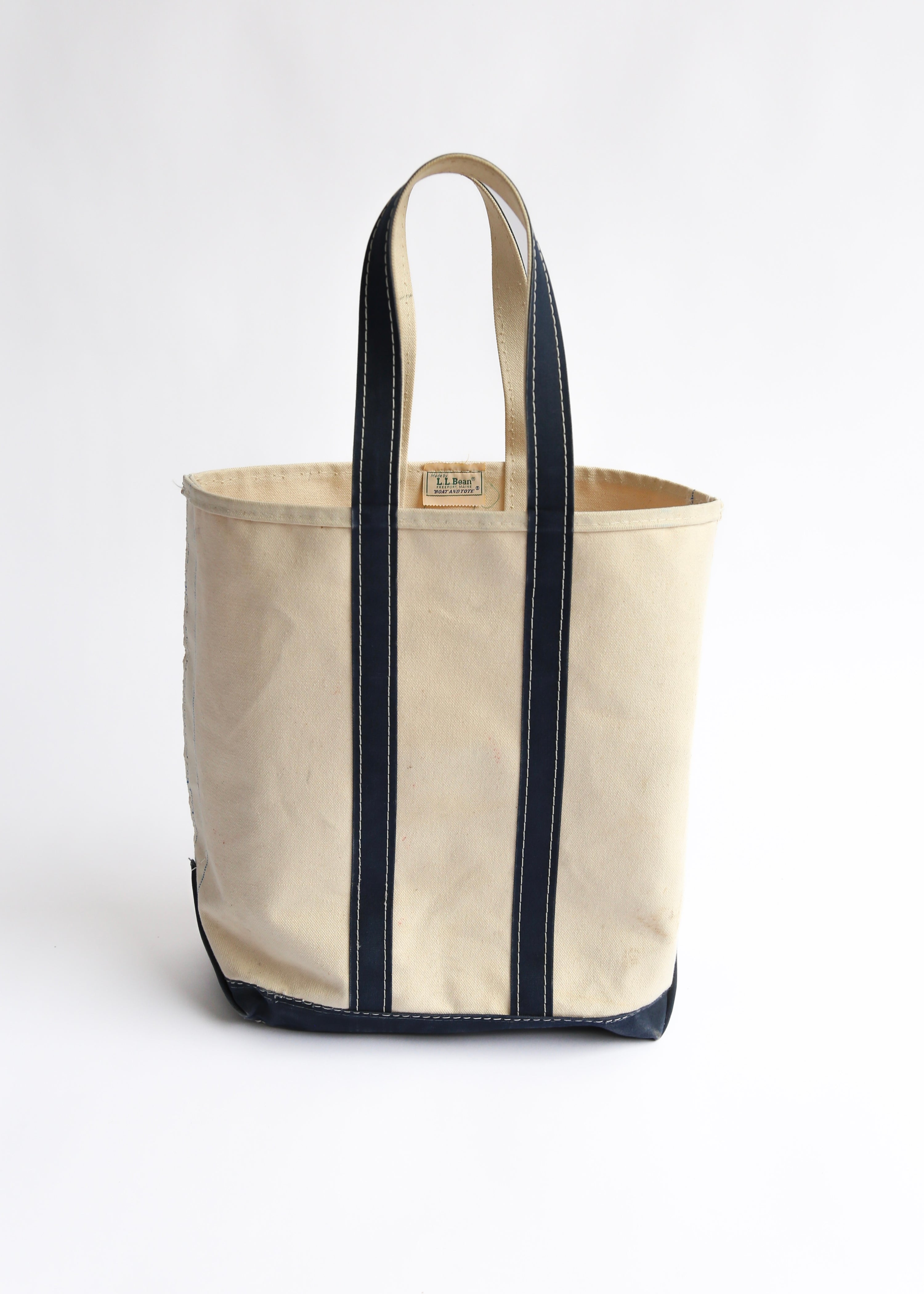 80’s Tall Canvas LL Bean Boat And Tote