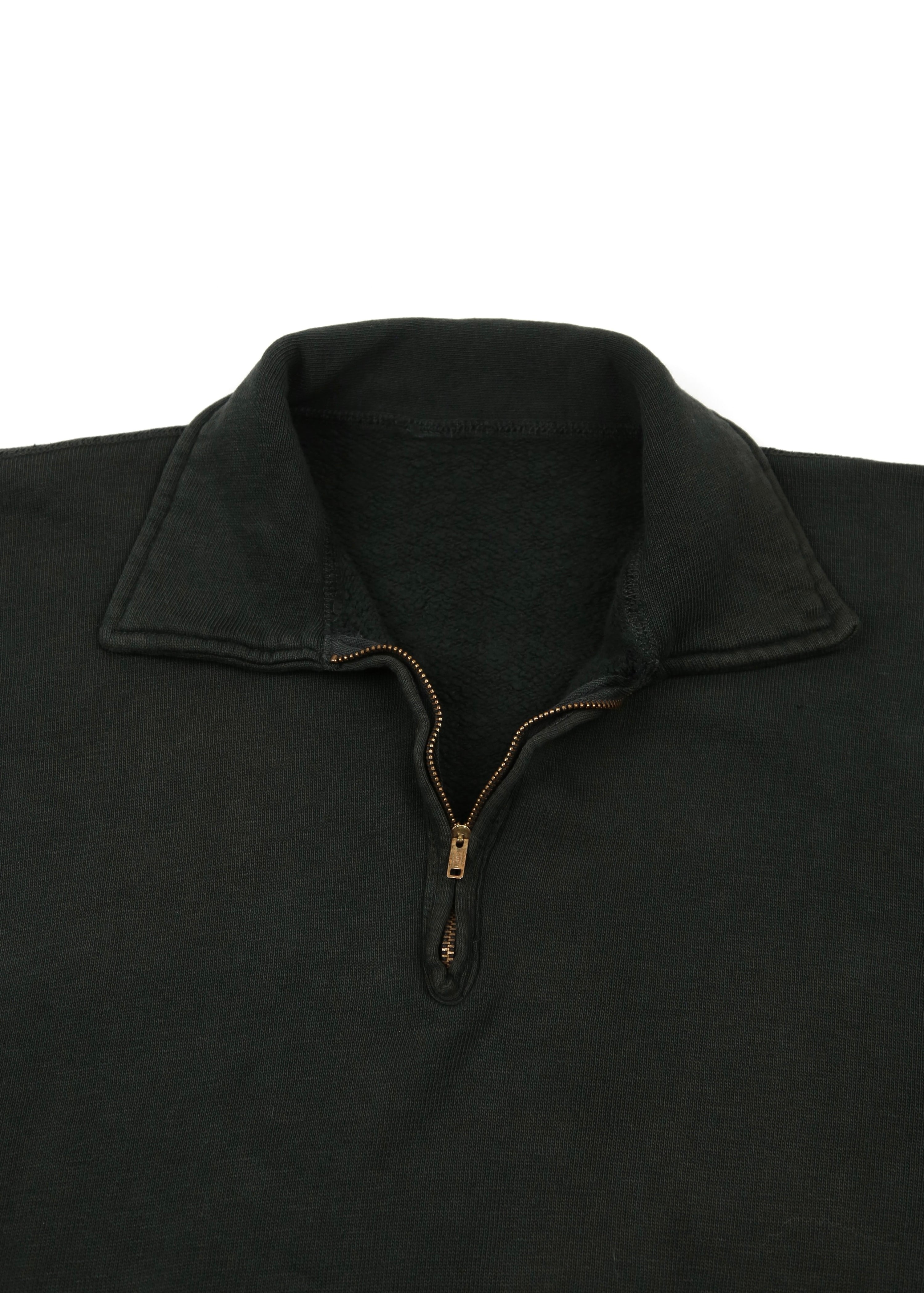 50’s Faded Black Quarter Zip Sweatshirt