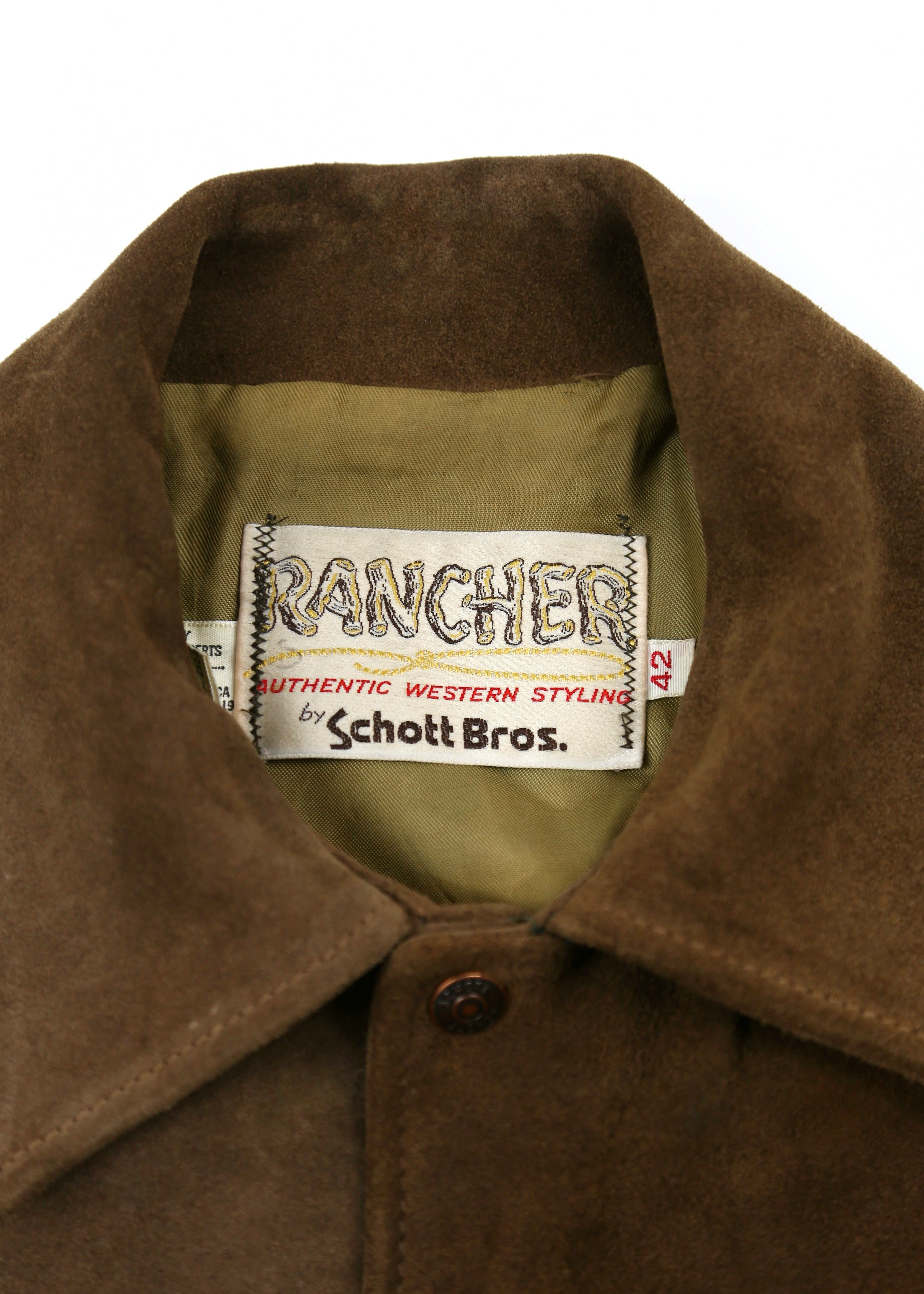 70’s Schott Rancher Suede Trucker Jacket