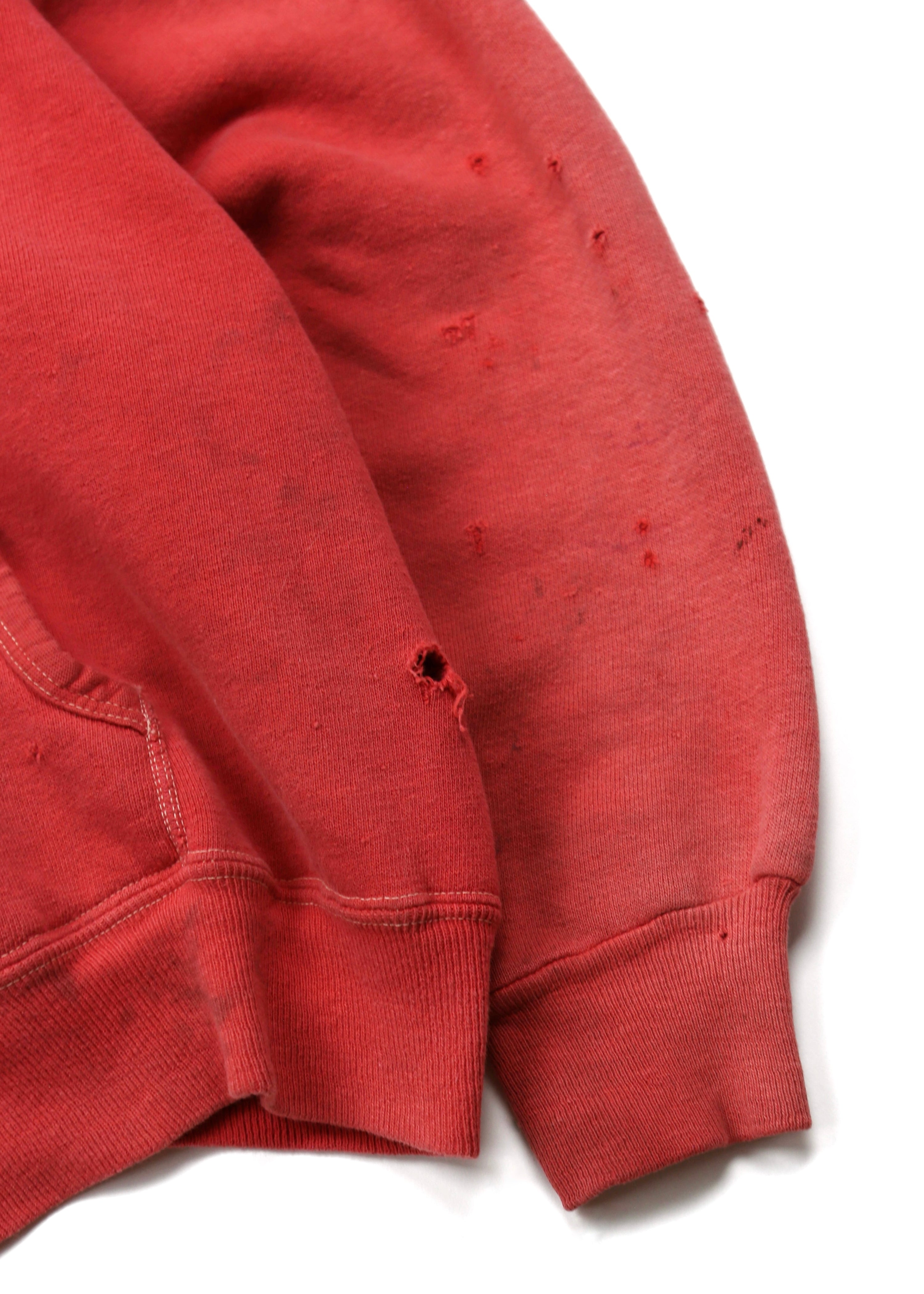 60’s Faded Red Distressed Hoodie