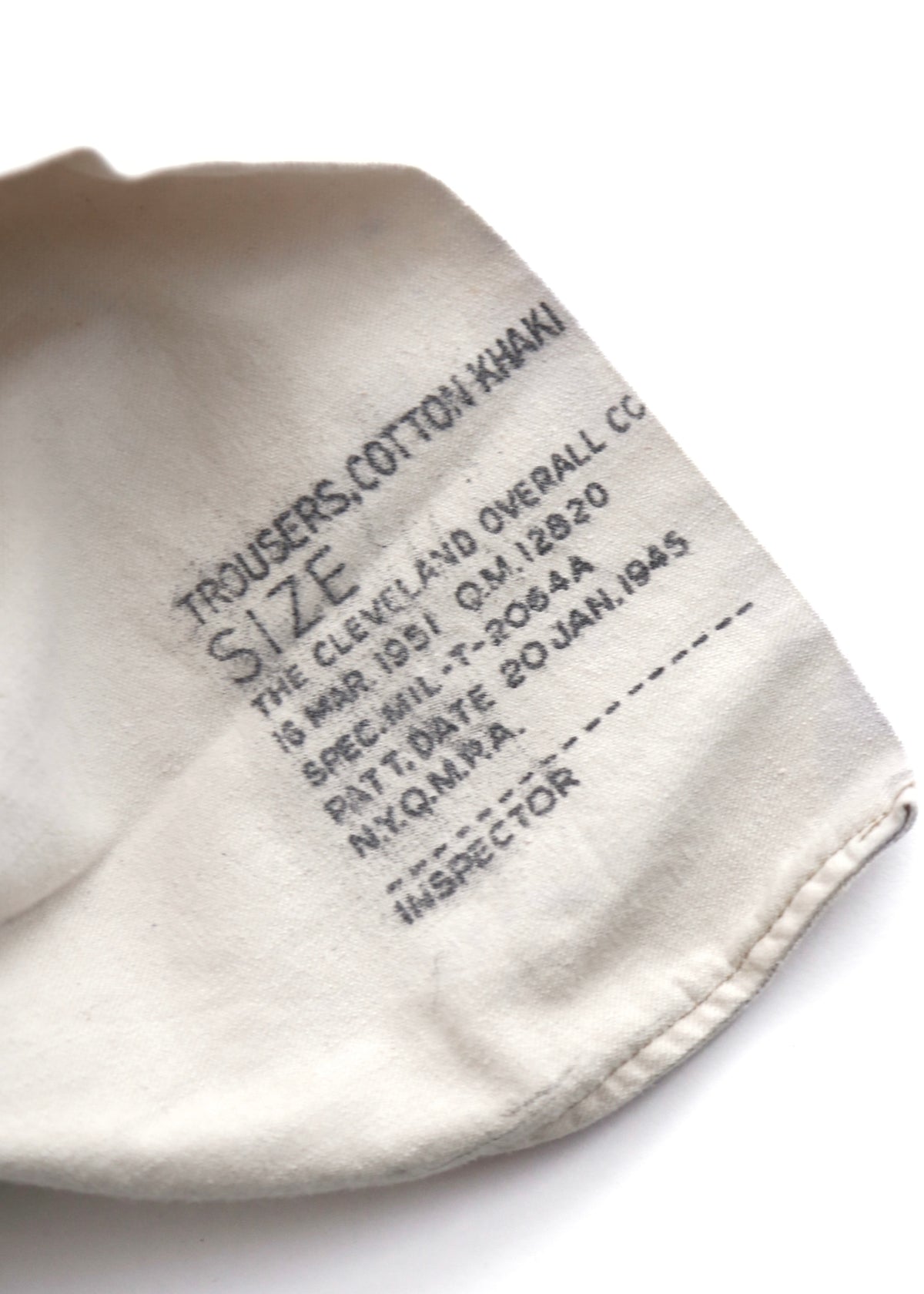 50’S US ARMY KHAKI TROUSER