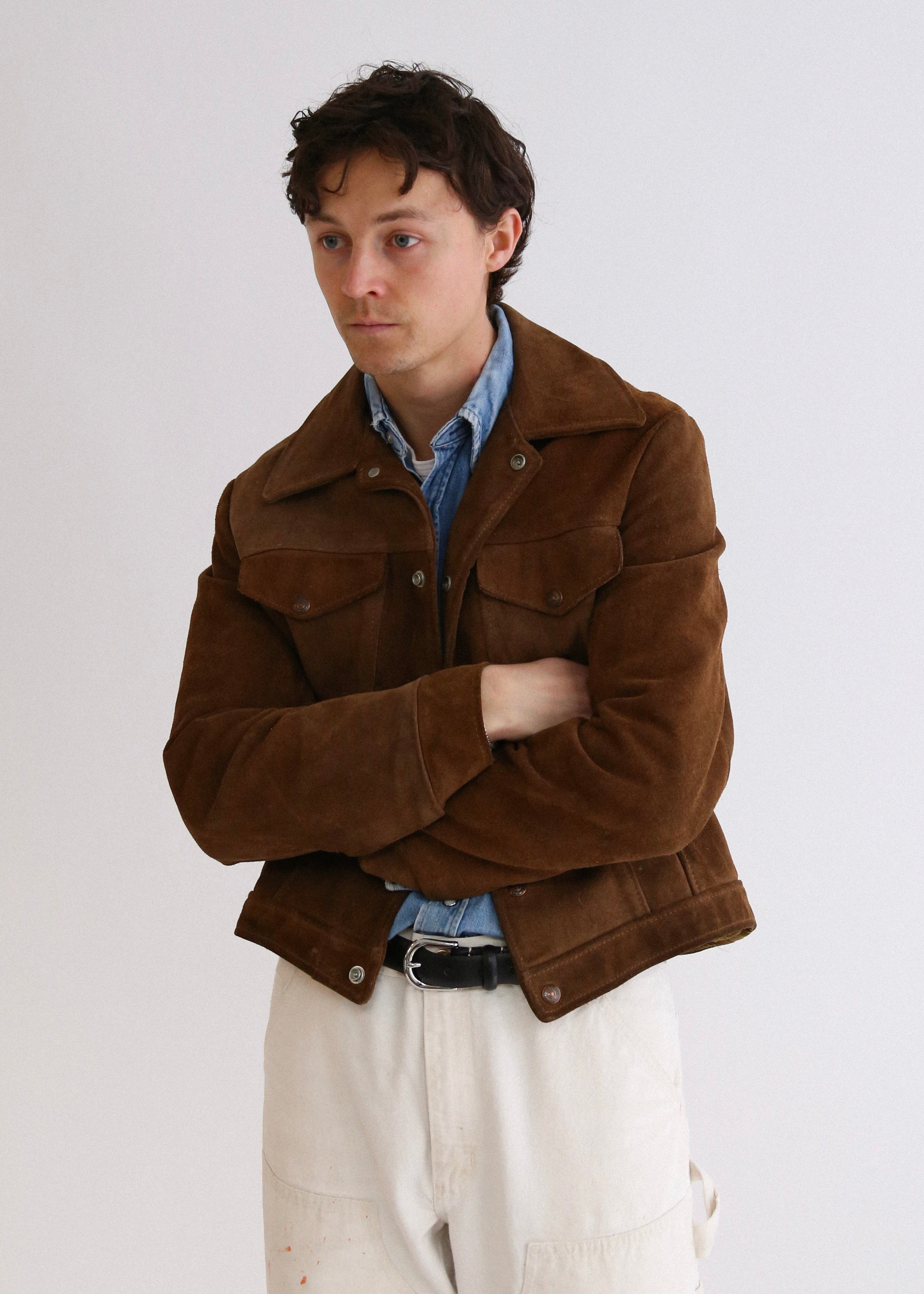 70’s Schott Rancher Suede Trucker Jacket