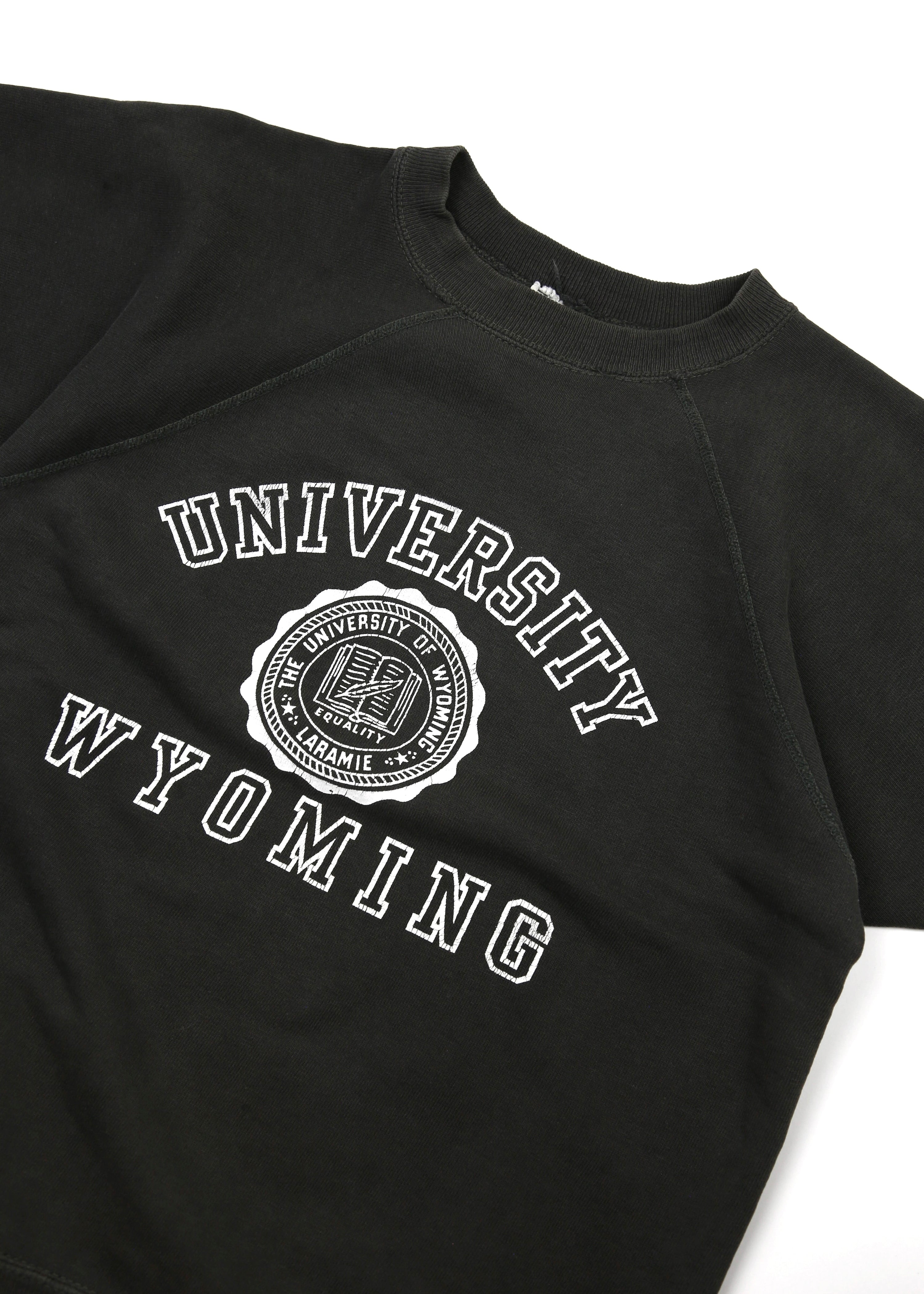 60’s Faded Black Short Sleeved Sweatshirt