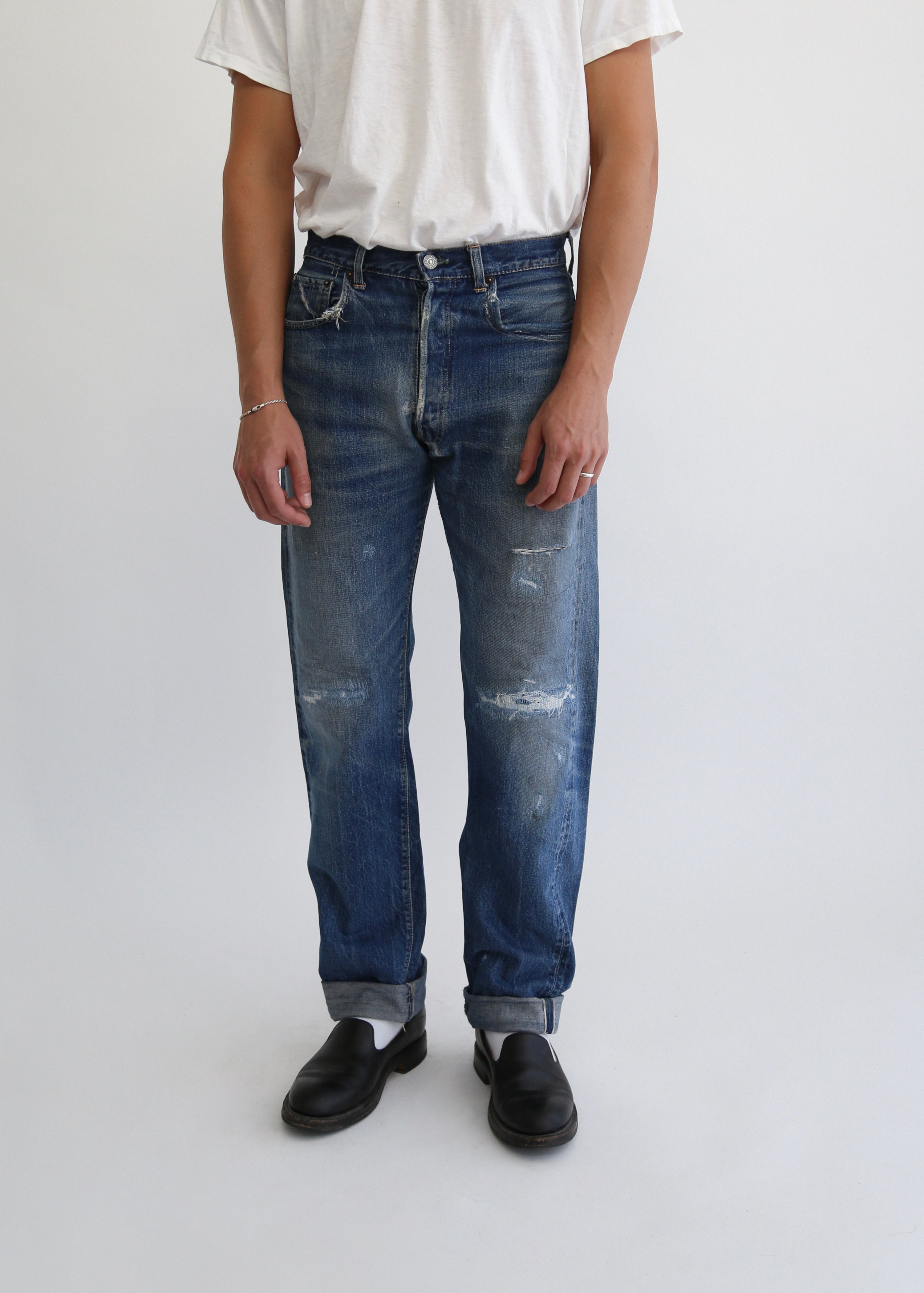 EARLY 60’S BIG E HIDDEN RIVET LEVIS 501 DENIM JEANS