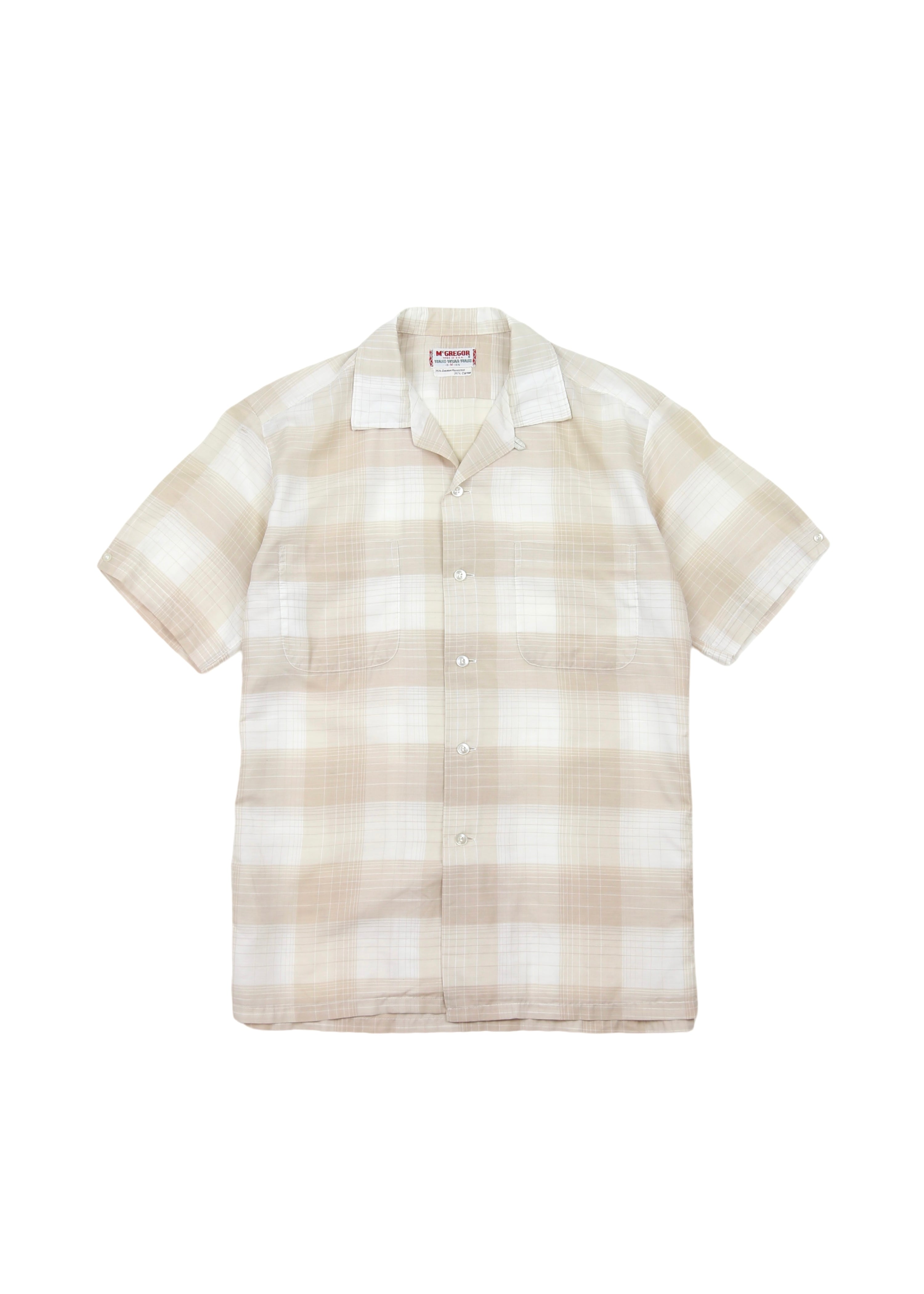 60’s Plaid McGregor Loop Collar Shirt