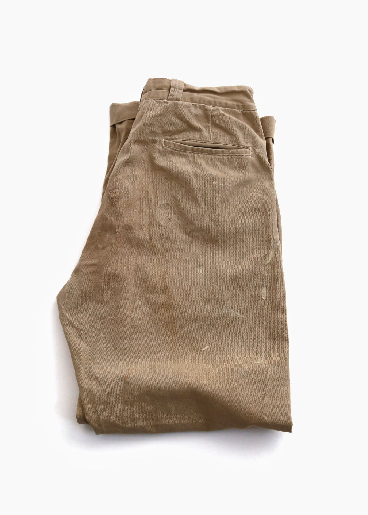 50’S PAINT SPLATTERED US ARMY KHAKI TROUSER